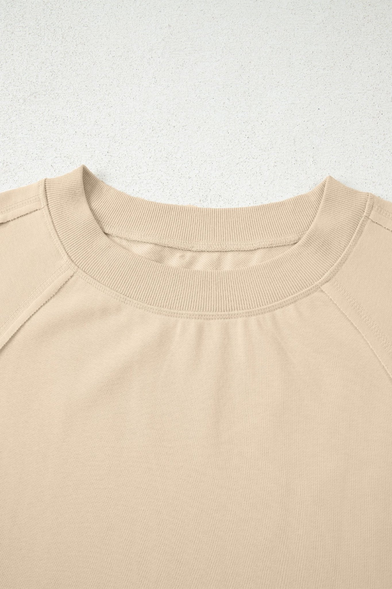 Solid Raw Seam Patchwork Baggy Sweatshirt - Rooted & Reckless Co.