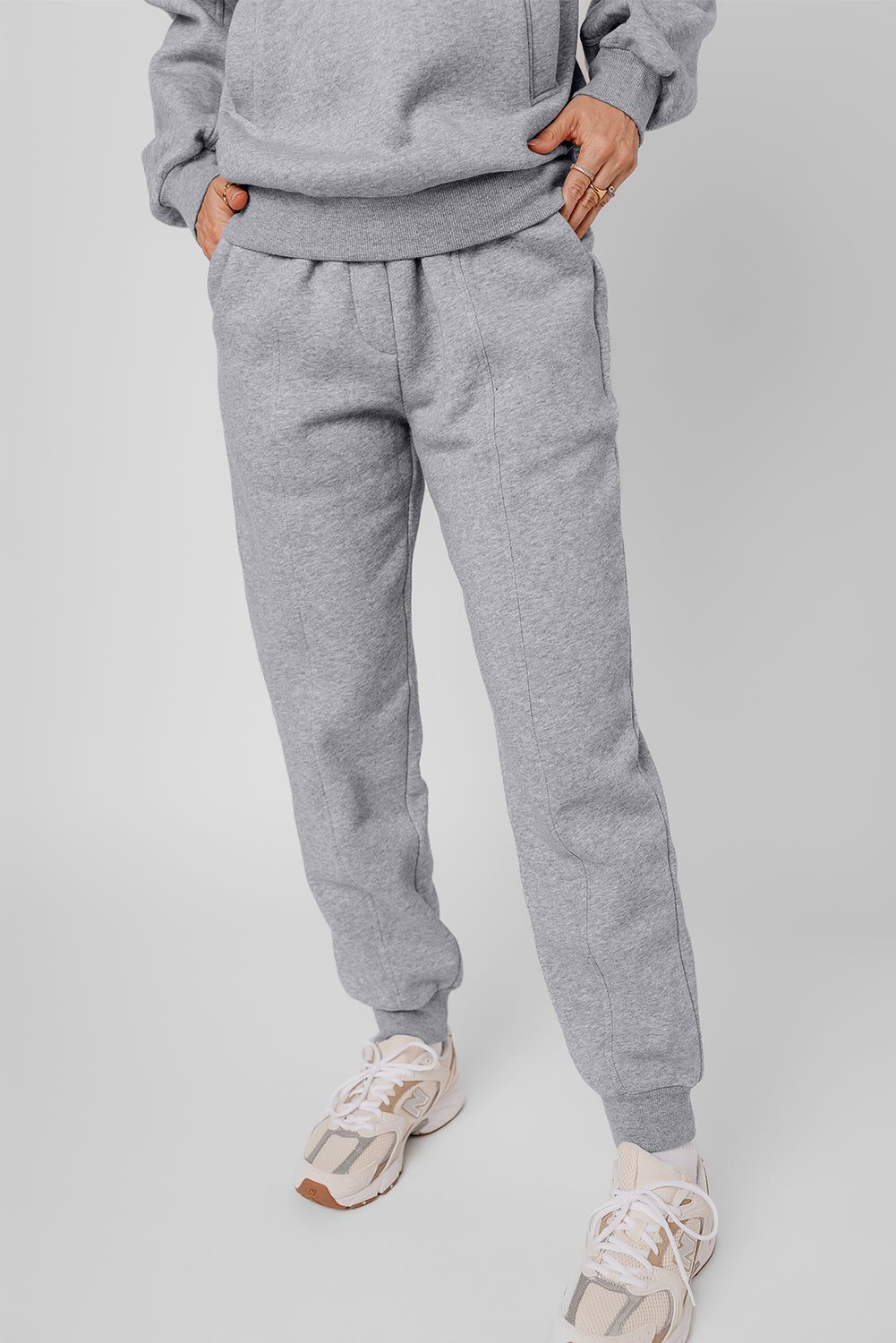 Solid Reverse Seams Hoodie and Joggers Set - Rooted & Reckless Co.