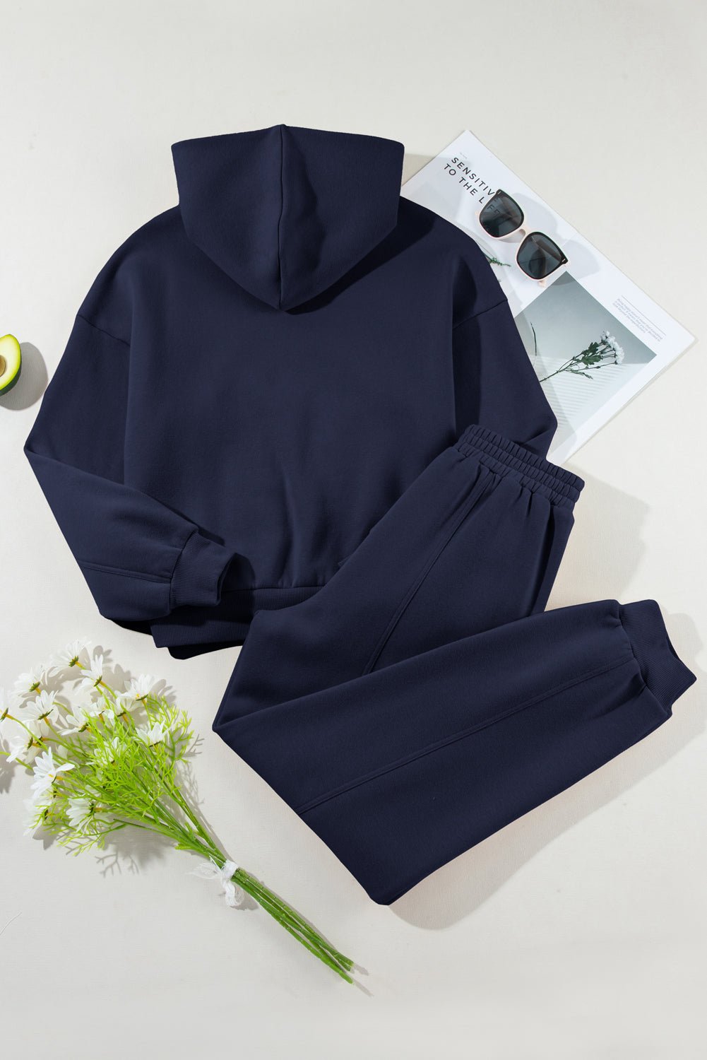 Solid Reverse Seams Hoodie and Joggers Set - Rooted & Reckless Co.