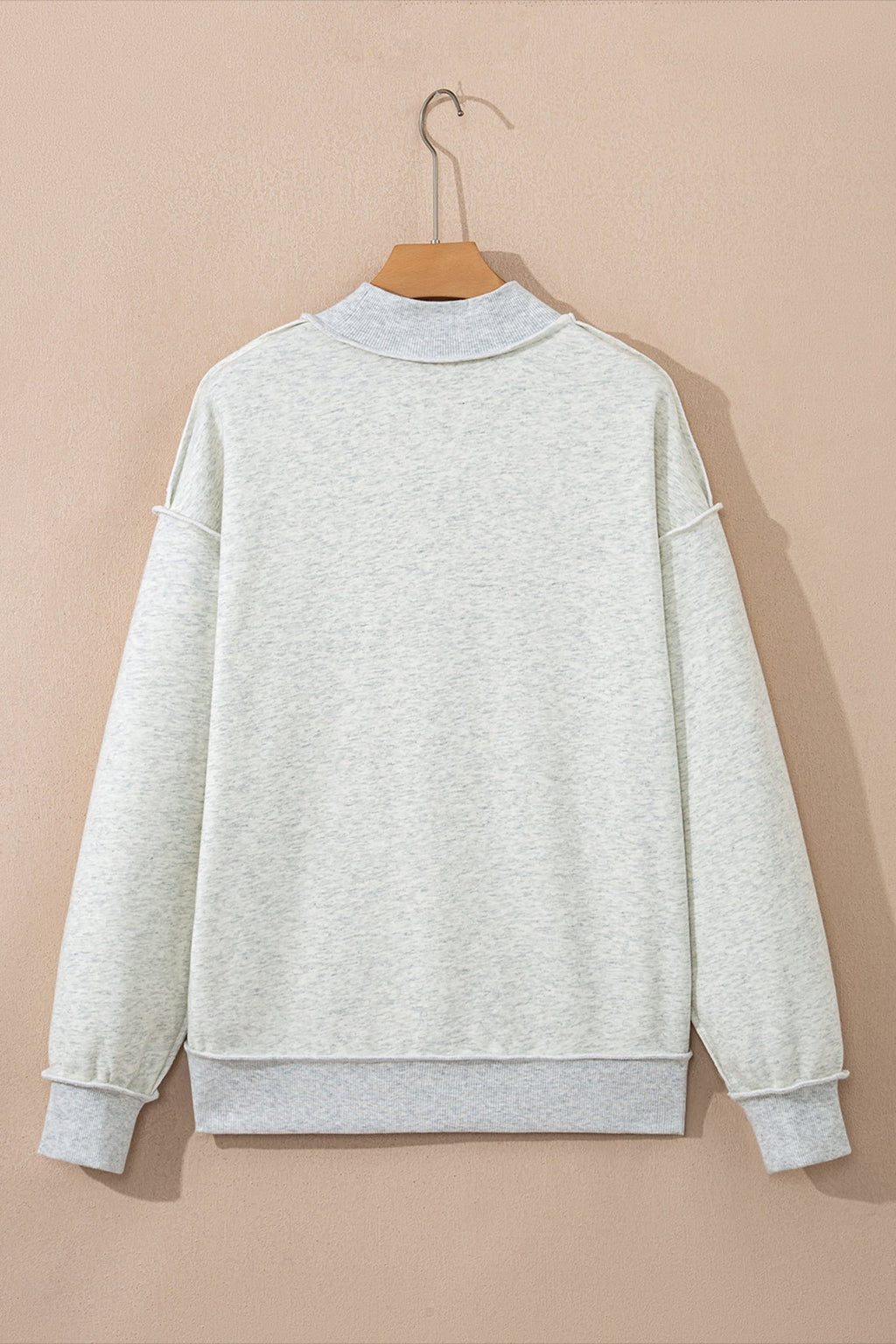 Solid Reversible Mock Neck Oversized Sweatshirt - Rooted & Reckless Co.