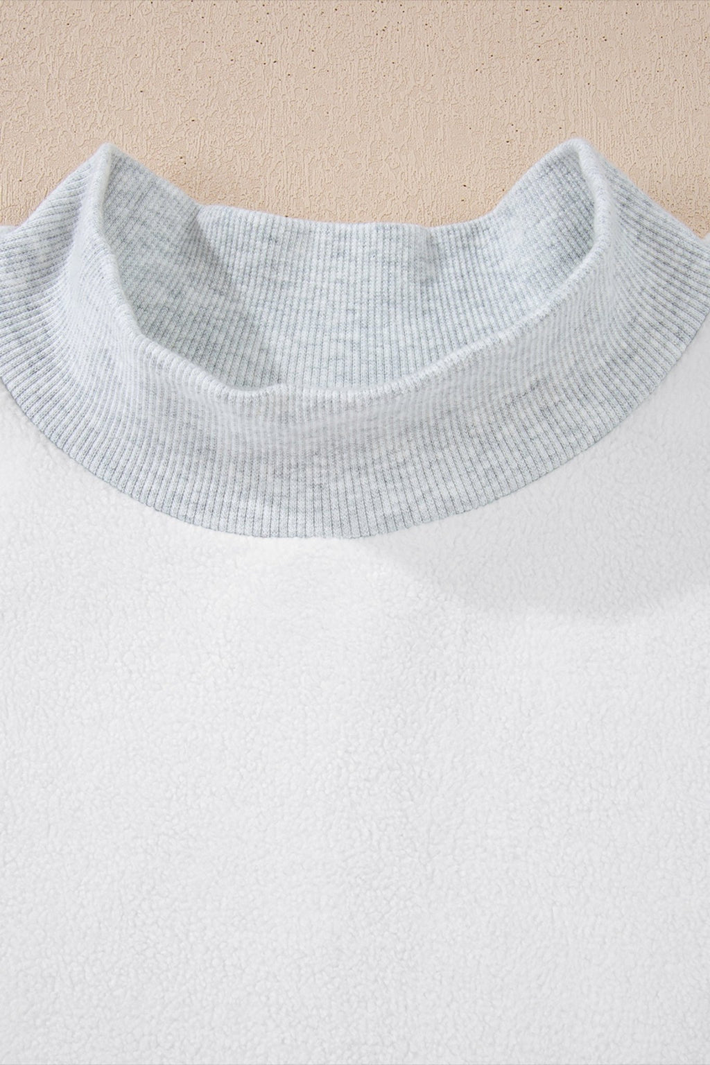 Solid Reversible Mock Neck Oversized Sweatshirt - Rooted & Reckless Co.