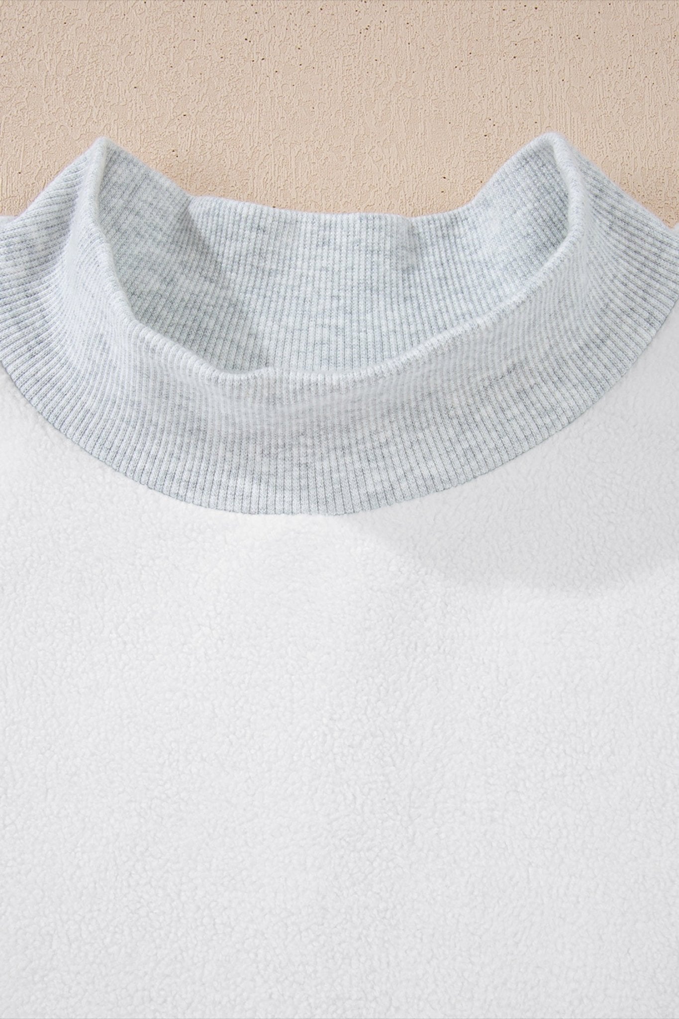 Solid Reversible Mock Neck Oversized Sweatshirt - Rooted & Reckless Co.