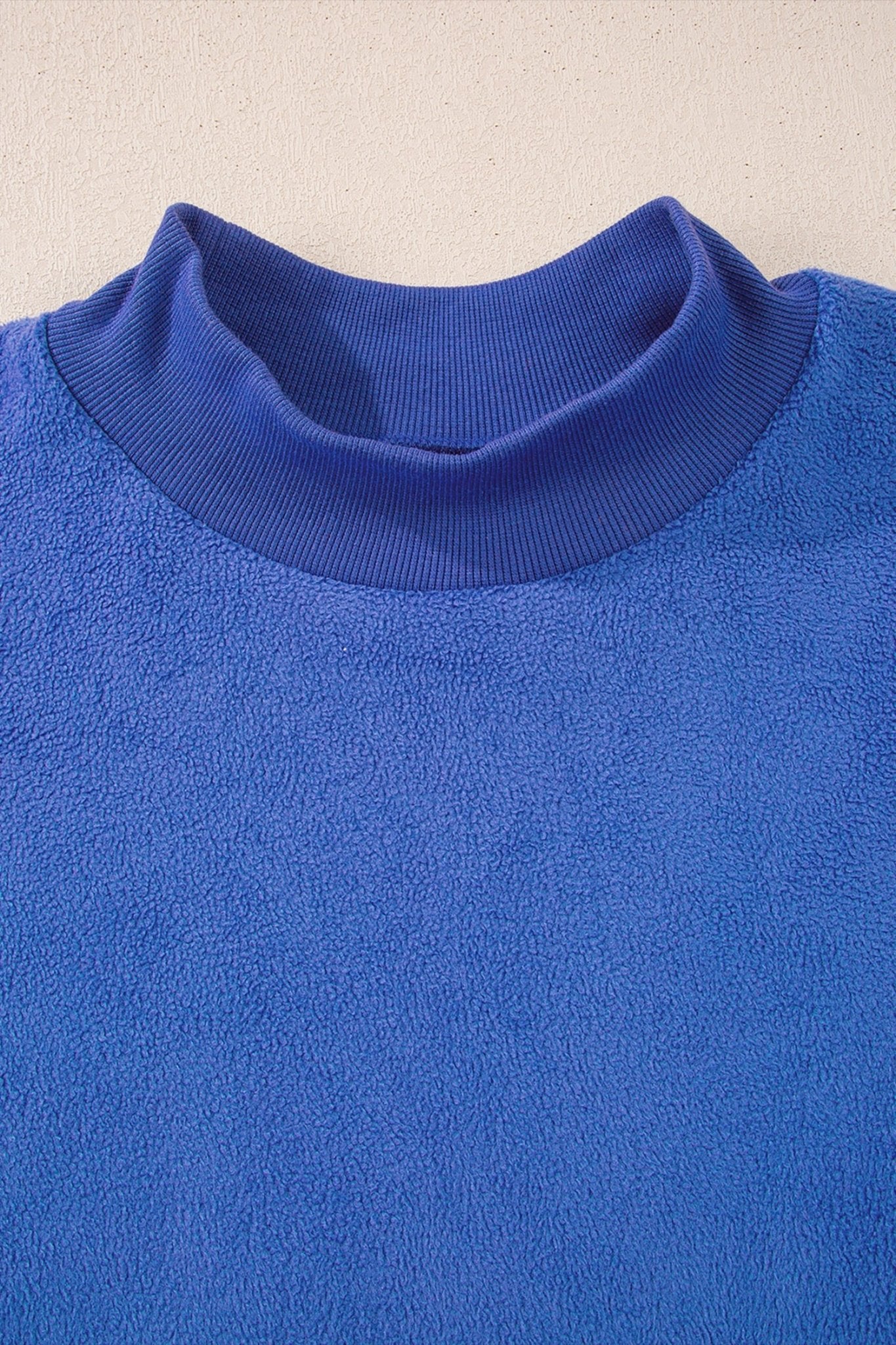 Solid Reversible Mock Neck Oversized Sweatshirt - Rooted & Reckless Co.