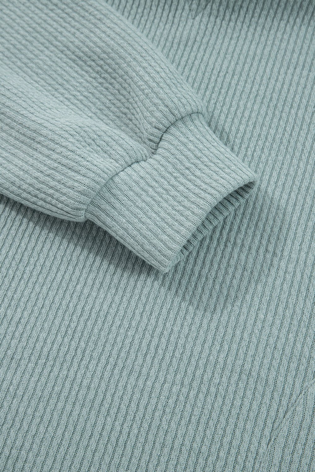 Solid Ribbed Drop Shoulder Hoodie - Rooted & Reckless Co.