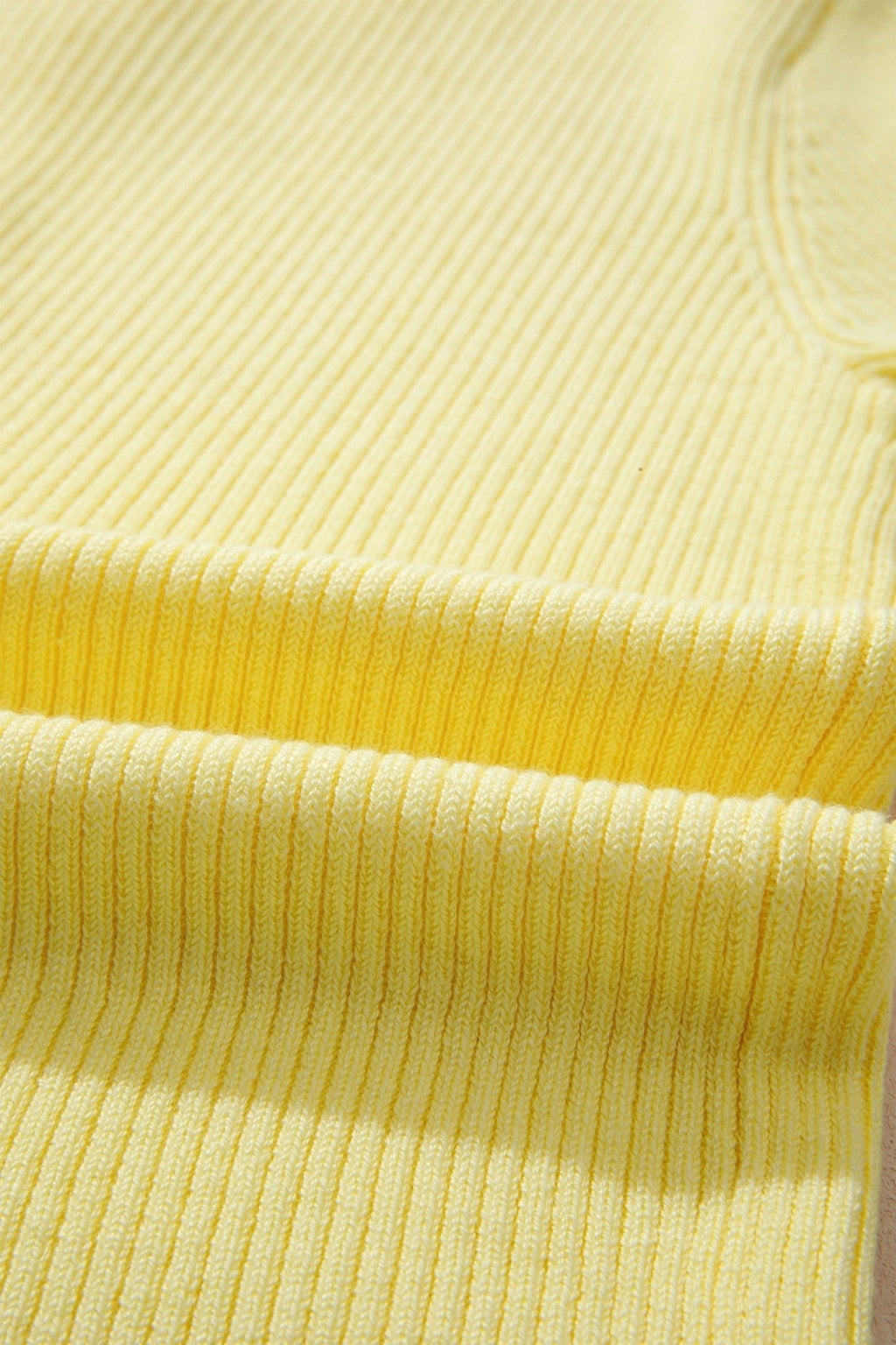 Solid Ribbed Frilled Short Sleeve Sweater Cardigan - Rooted & Reckless Co.