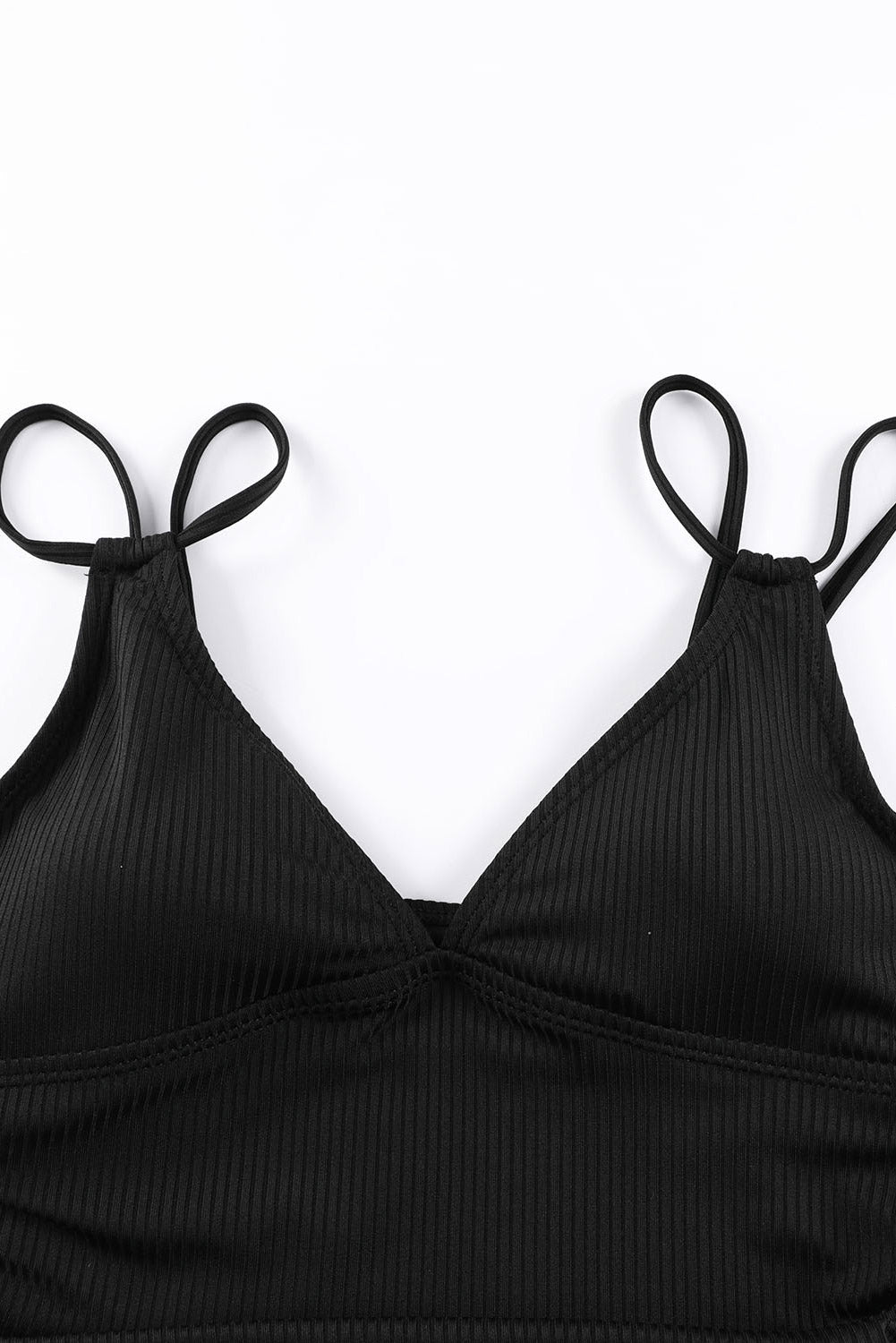 Solid Ribbed Knit Adjustable Strap One-Piece Swimsuit - Rooted & Reckless Co.