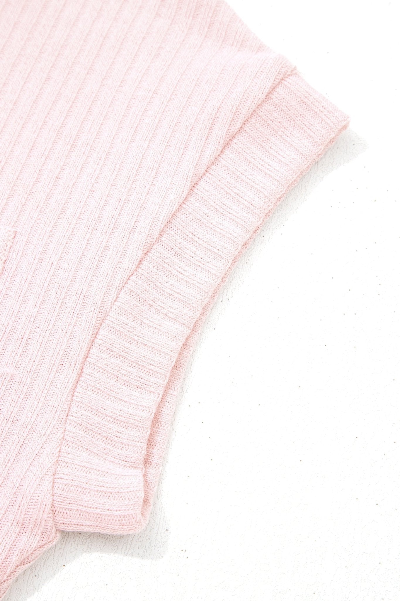 Solid Ribbed Knit Collared V-Neck Tee - Rooted & Reckless Co.