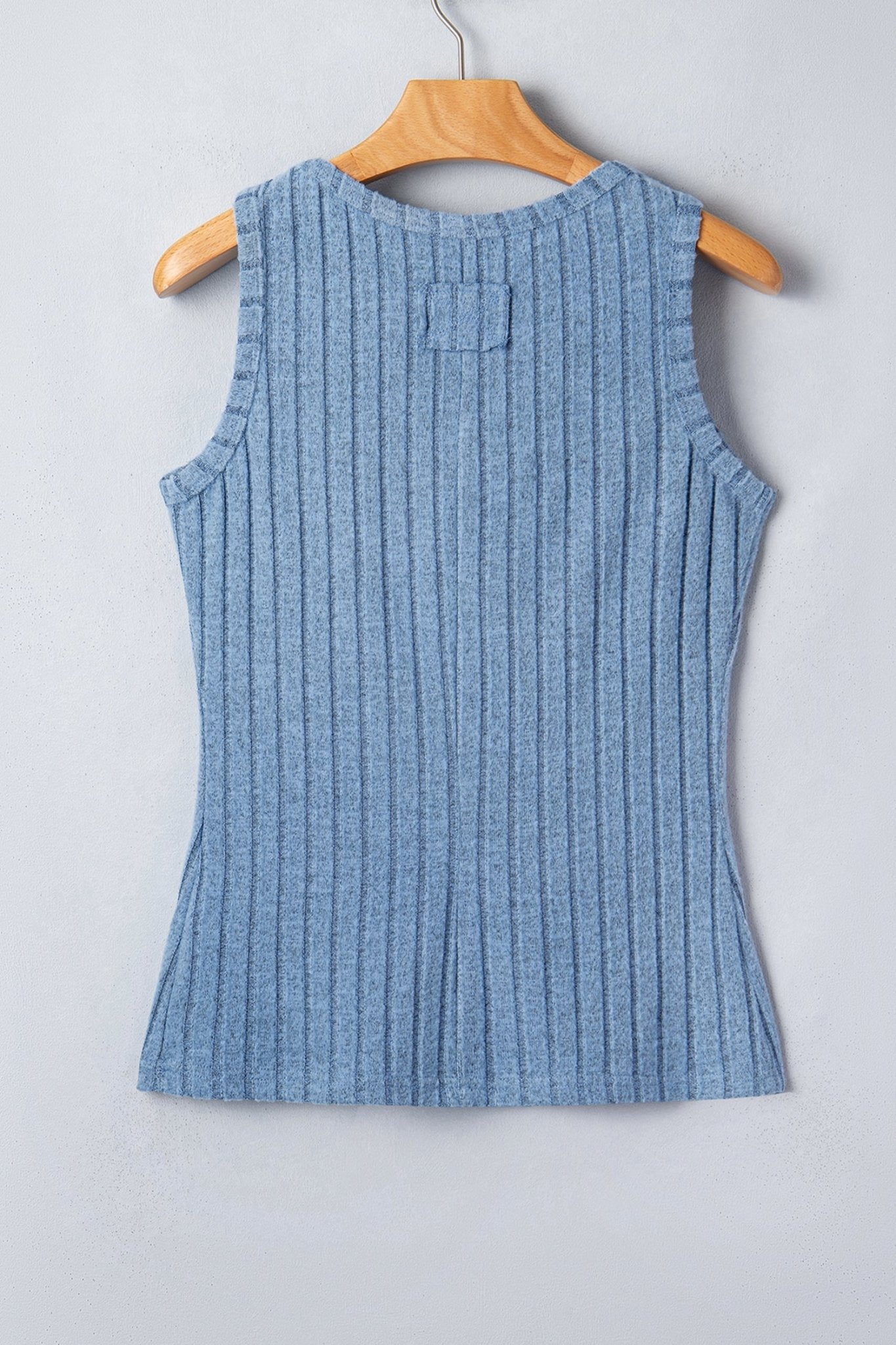 Solid Ribbed Knit Mineral Wash Tank Top - Rooted & Reckless Co.