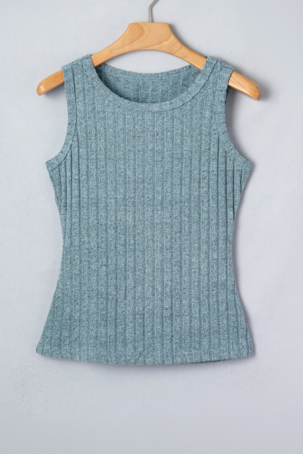 Solid Ribbed Knit Mineral Wash Tank Top - Rooted & Reckless Co.