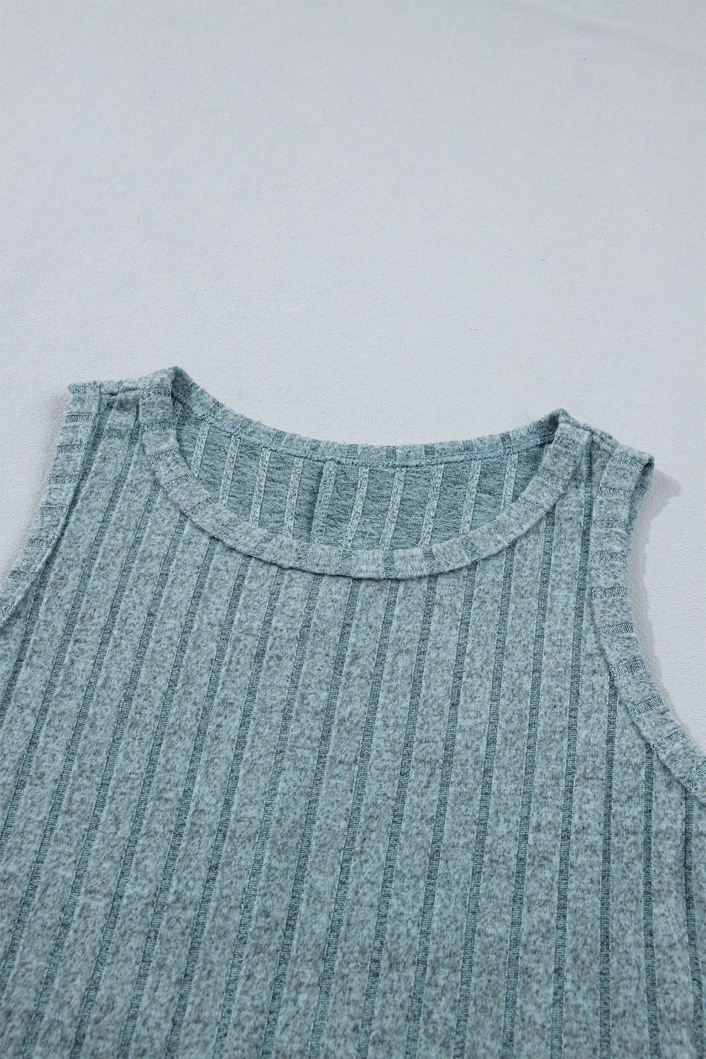 Solid Ribbed Knit Mineral Wash Tank Top - Rooted & Reckless Co.