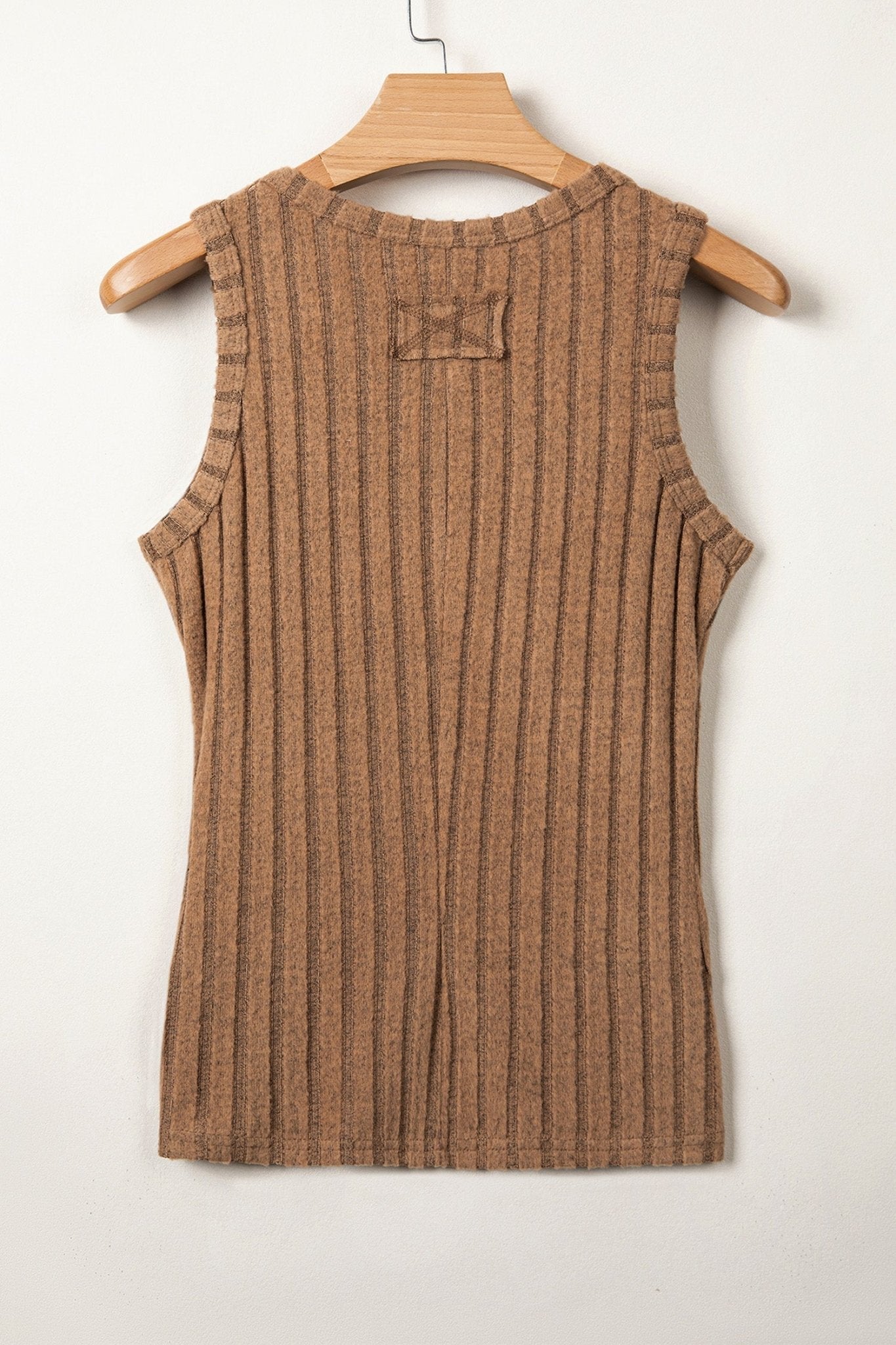 Solid Ribbed Knit Mineral Wash Tank Top - Rooted & Reckless Co.