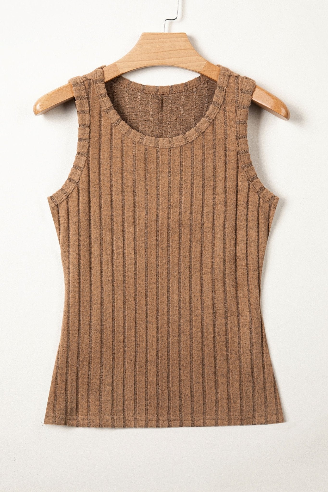 Solid Ribbed Knit Mineral Wash Tank Top - Rooted & Reckless Co.