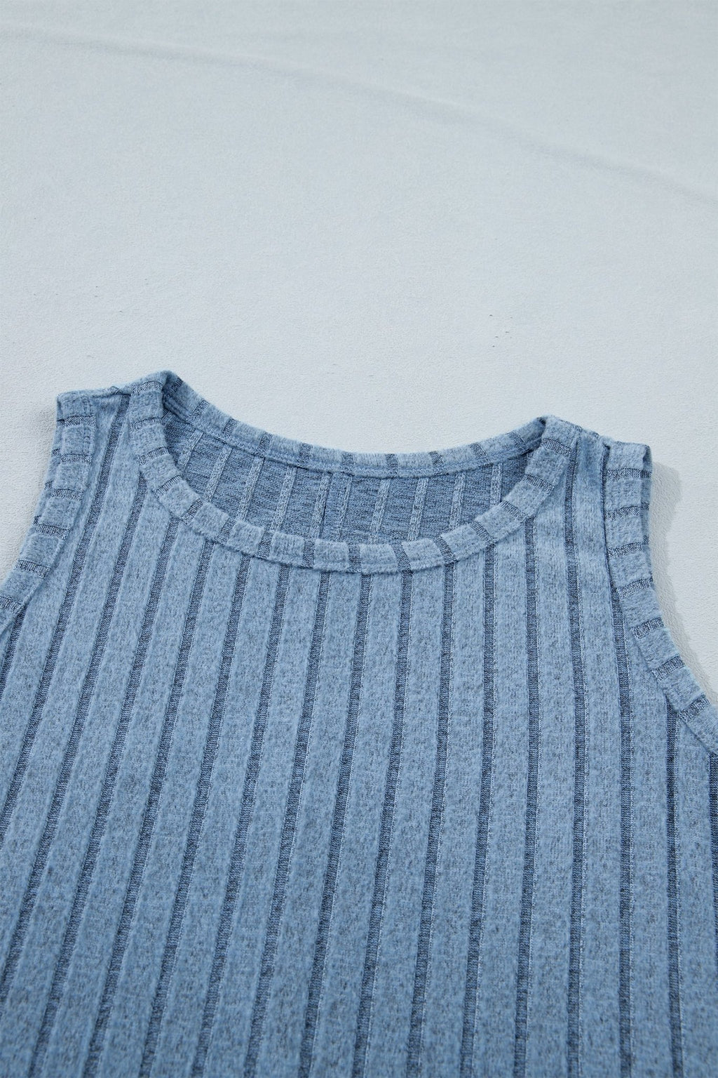 Solid Ribbed Knit Mineral Wash Tank Top - Rooted & Reckless Co.