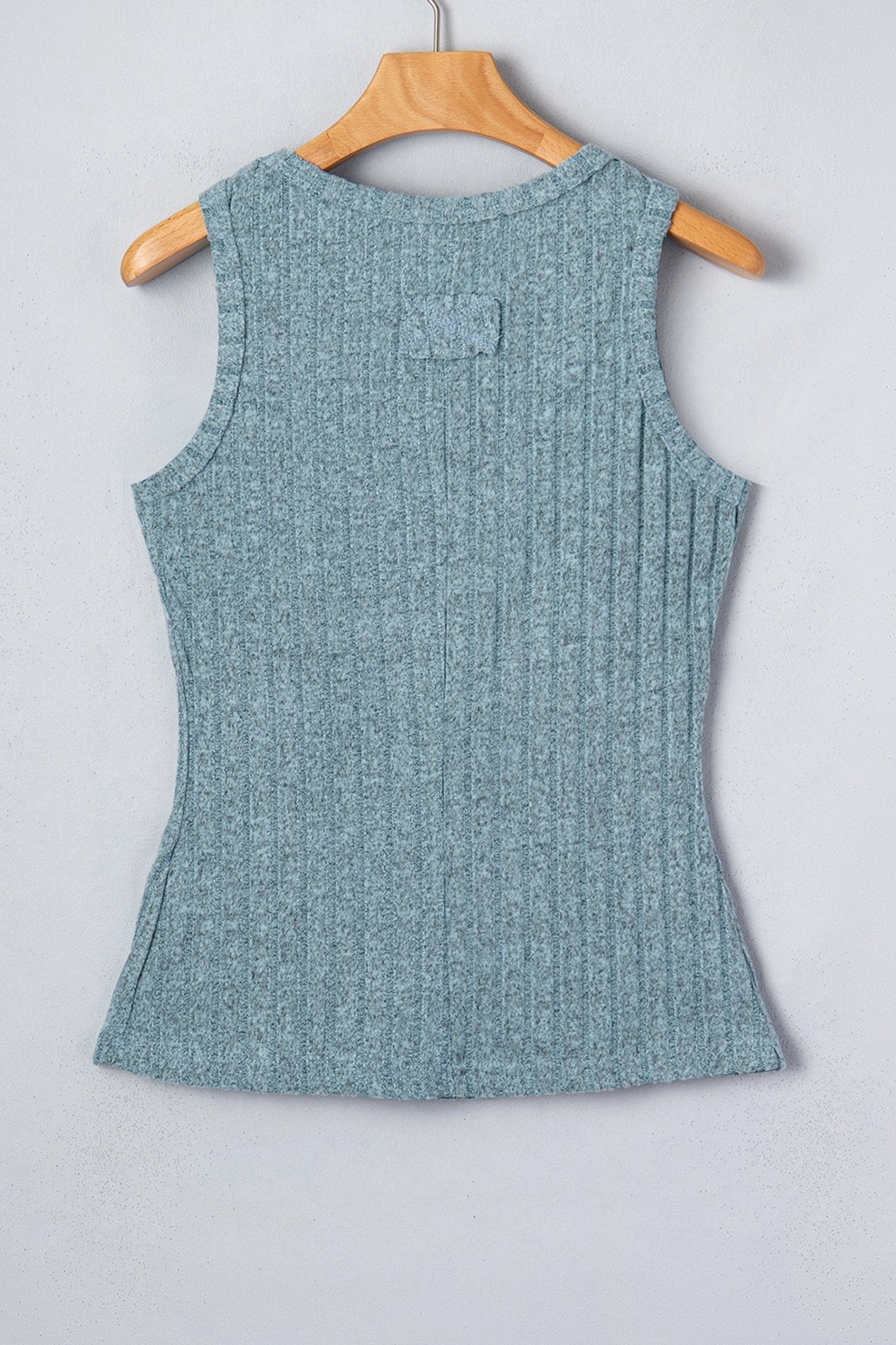 Solid Ribbed Knit Mineral Wash Tank Top - Rooted & Reckless Co.