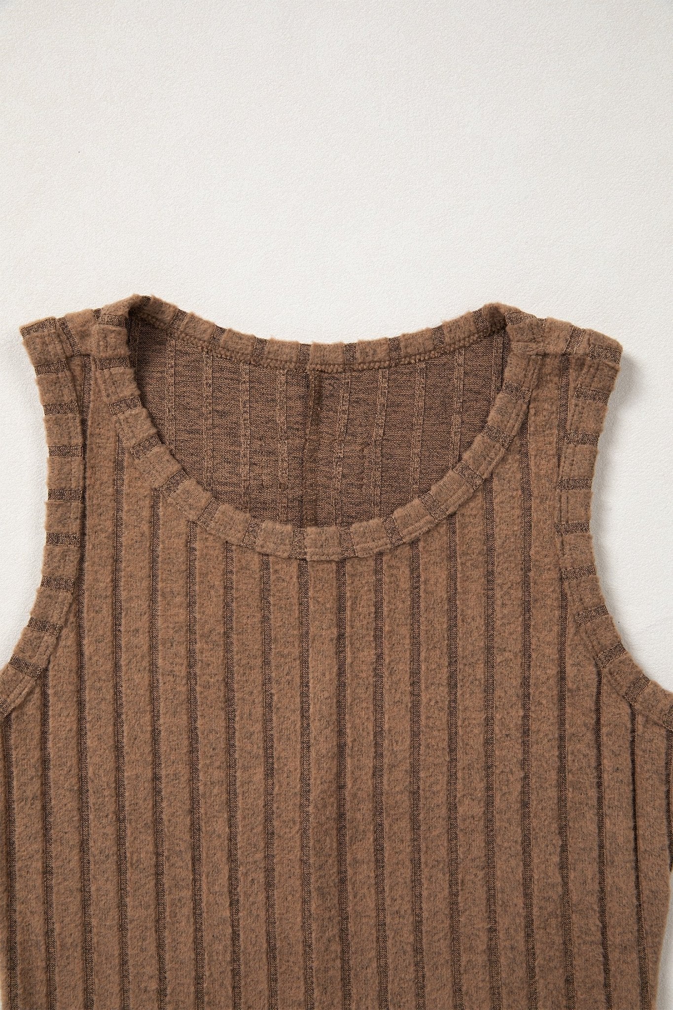Solid Ribbed Knit Mineral Wash Tank Top - Rooted & Reckless Co.