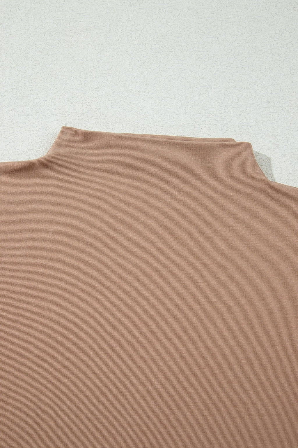 Solid Ribbed Knit Mock Neck Long Sleeve Top - Rooted & Reckless Co.