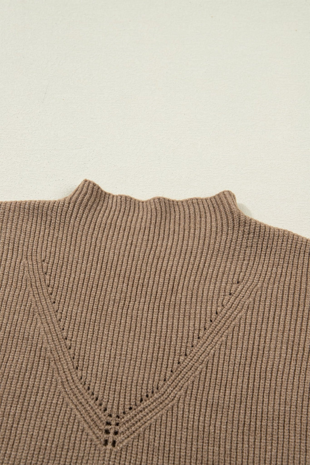 Solid Ribbed Knit Mock Neck Sleeveless Sweater - Rooted & Reckless Co.