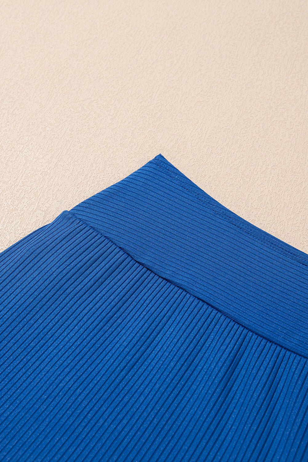 Solid Ribbed Knit Tankini & Skort Swim Set - Rooted & Reckless Co.