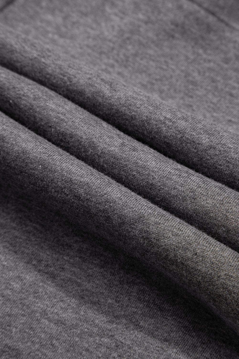 Solid Ribbed Patchwork Pocketed Sweatshirt Dress - Rooted & Reckless Co.