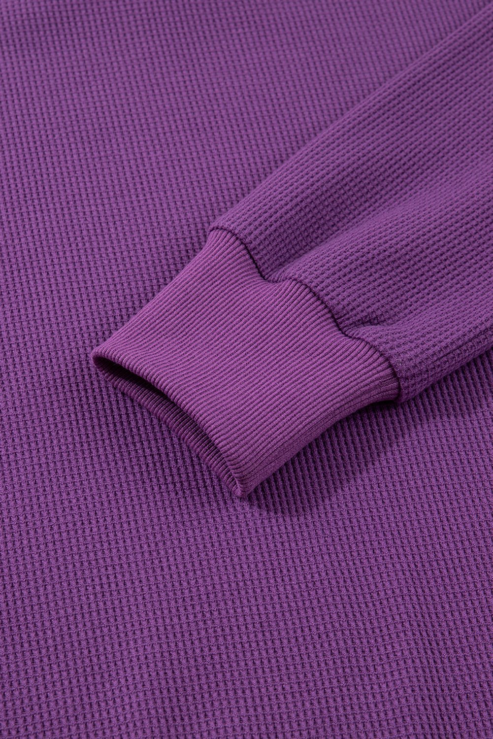 Solid Ribbed Raw Seam Patchwork Drop Shoulder Sweatshirt - Rooted & Reckless Co.