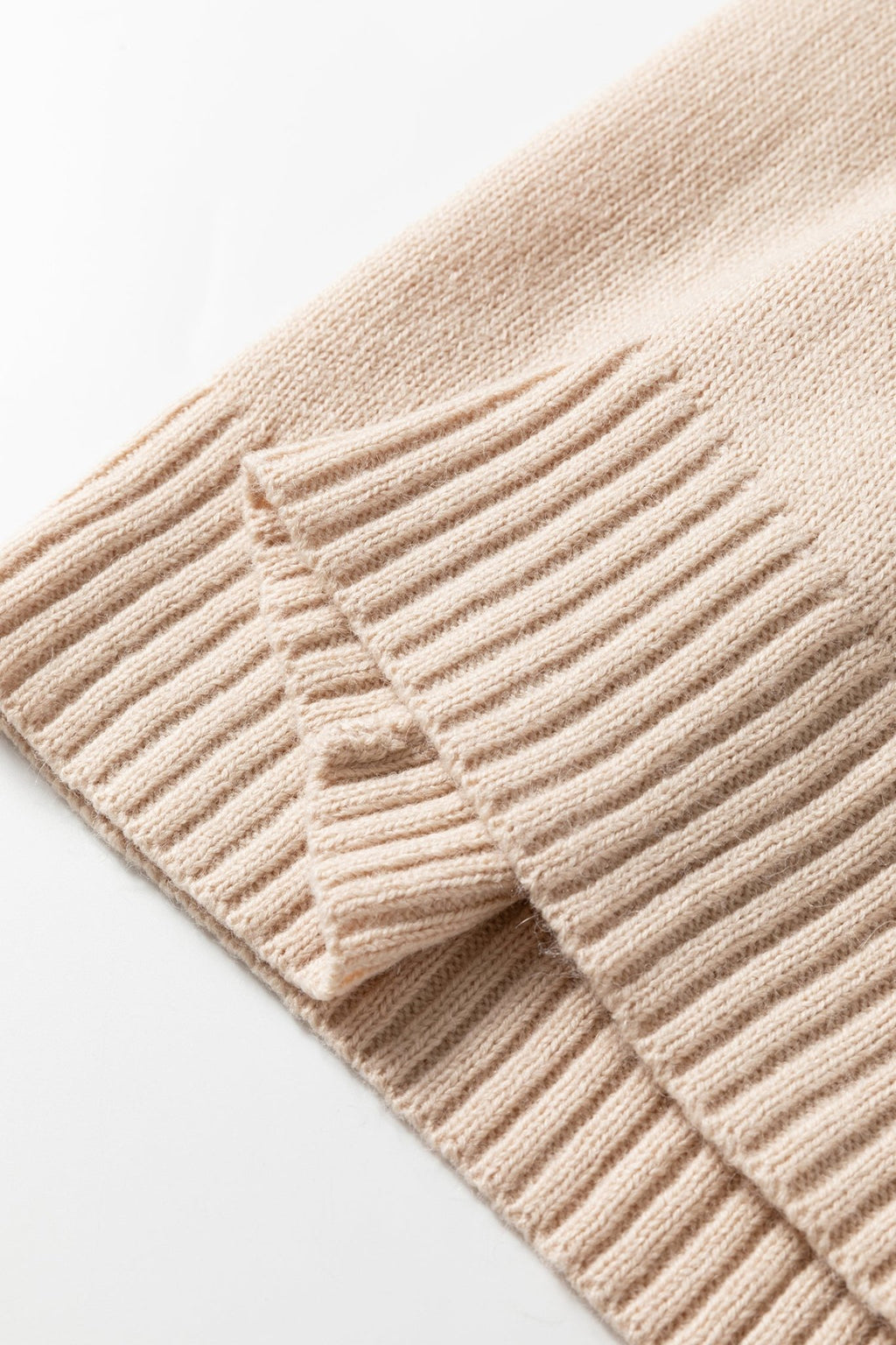 Solid Ribbed Trim Deep V-Neck Sleeveless Tunic Sweater - Rooted & Reckless Co.