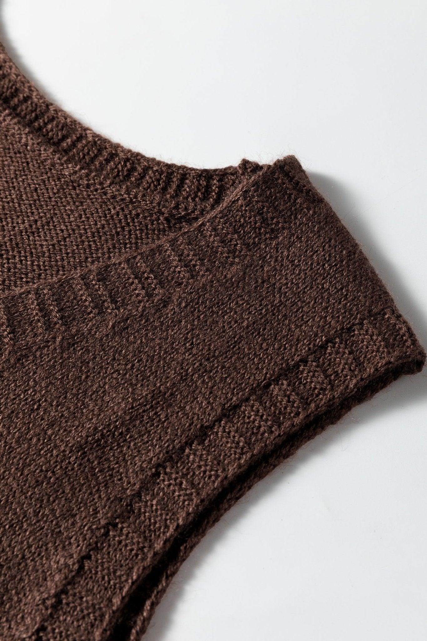 Solid Ribbed Trim Deep V-Neck Sleeveless Tunic Sweater - Rooted & Reckless Co.
