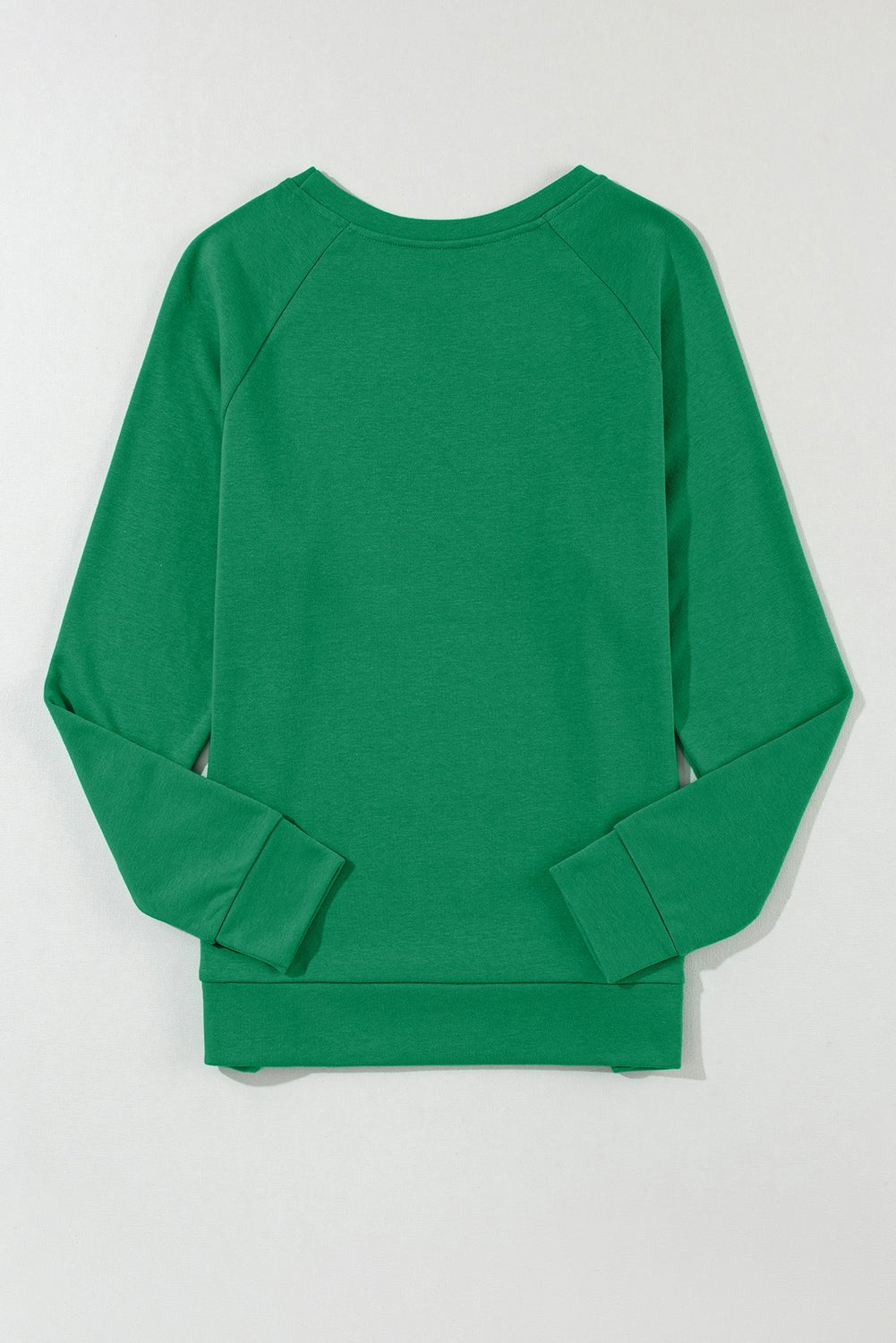 Solid Round Neck Raglan Sleeve Sweatshirt - Rooted & Reckless Co.
