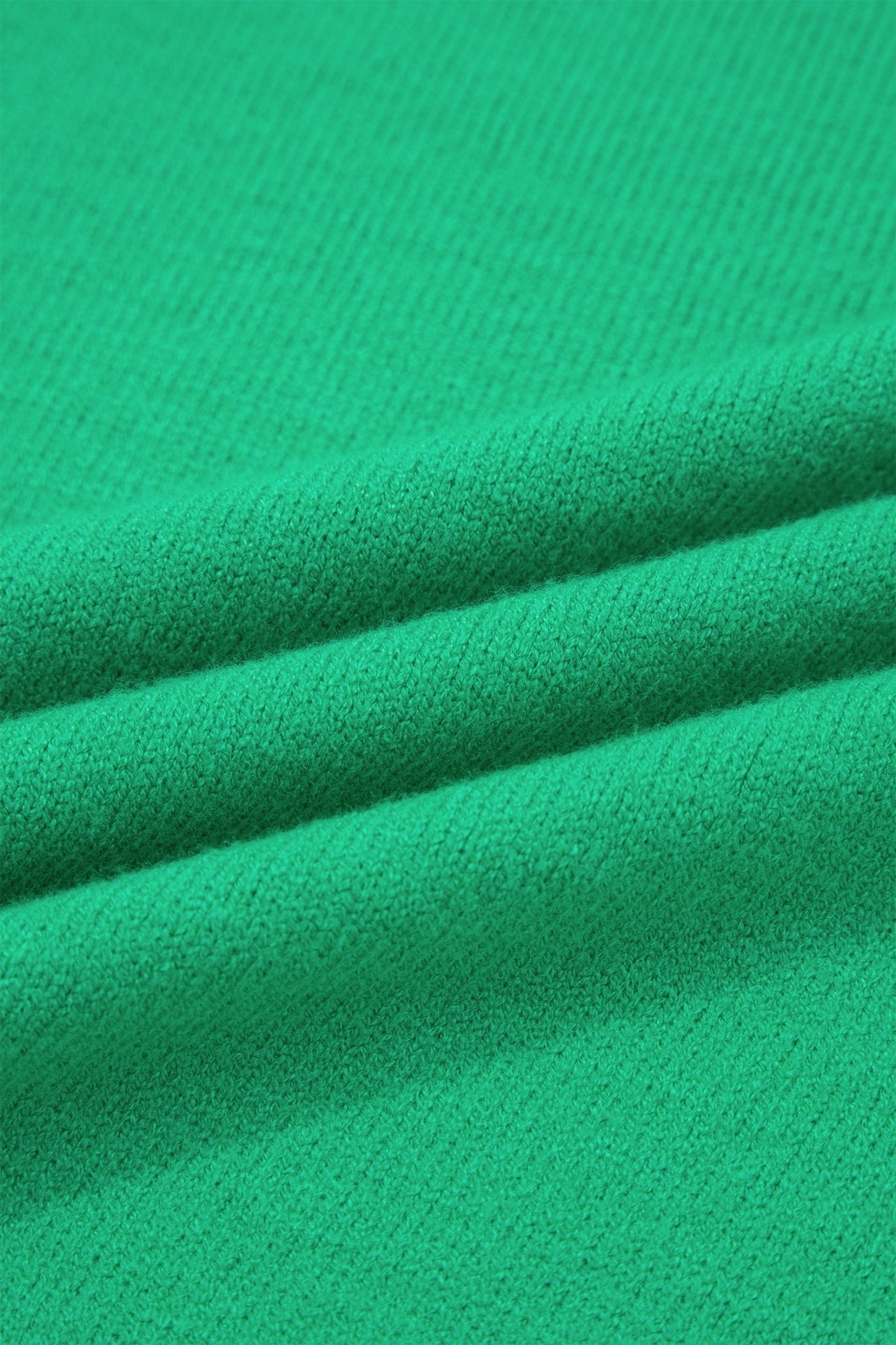 Solid Ruffle Sleeve Round Neck Ribbed Sweater - Rooted & Reckless Co.