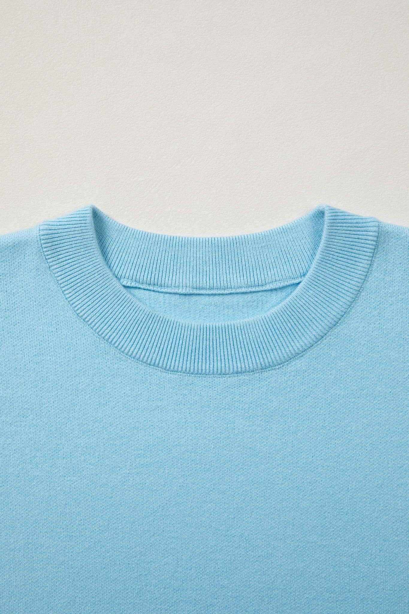 Solid Scalloped Hem 3/4 Sleeve Sweater Top - Rooted & Reckless Co.