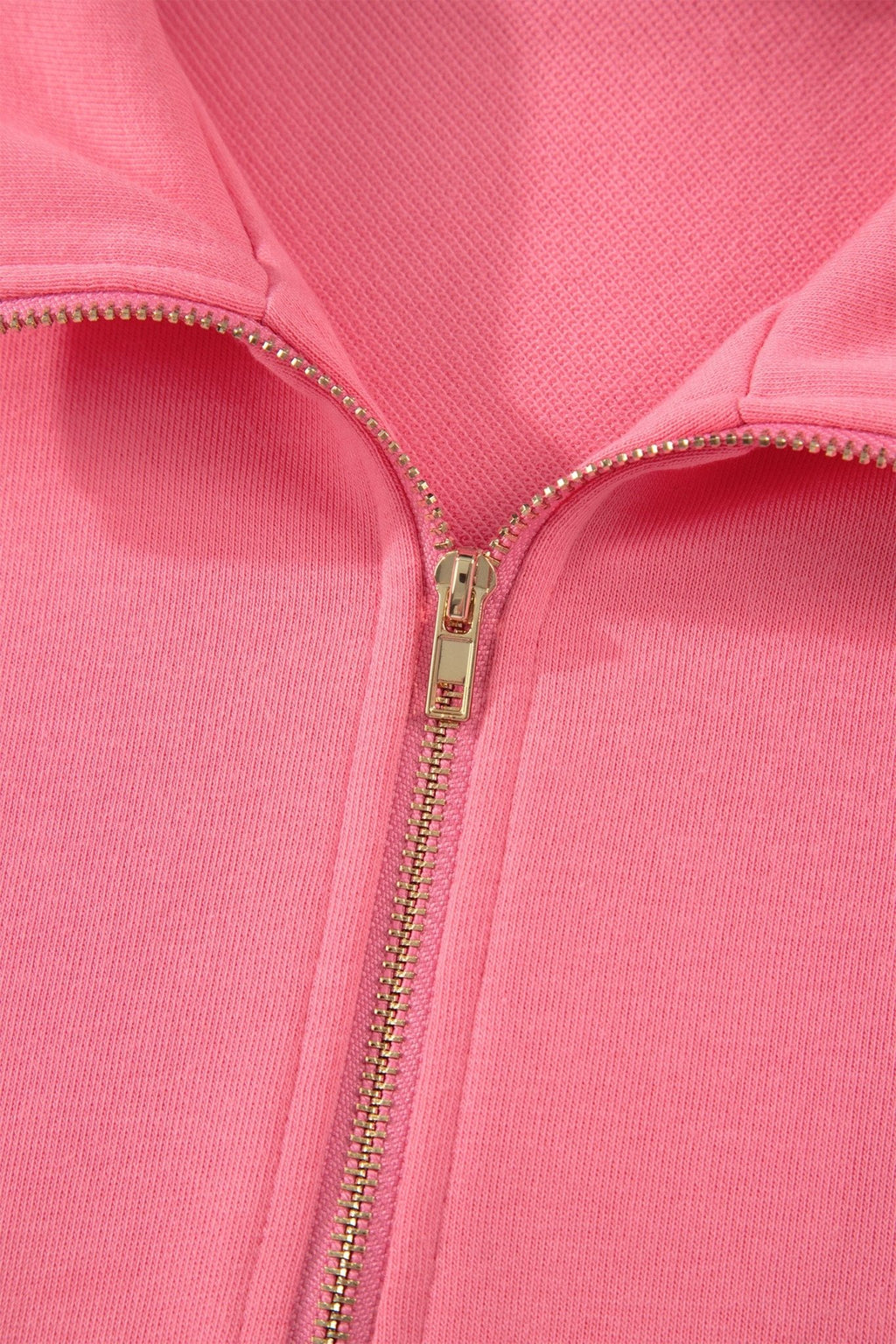 Solid Scalloped Ruffle Half Zip Top & Short Set - Rooted & Reckless Co.