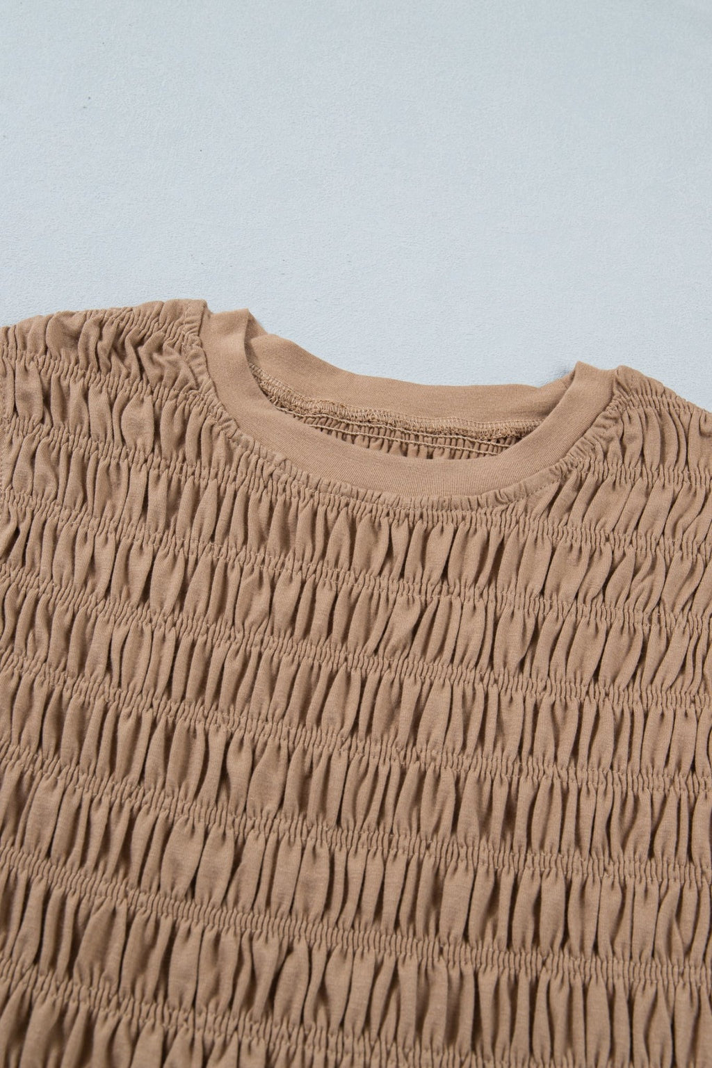 Solid Shirred Ruffle Peplum Hem Tank Top - Rooted & Reckless Co.