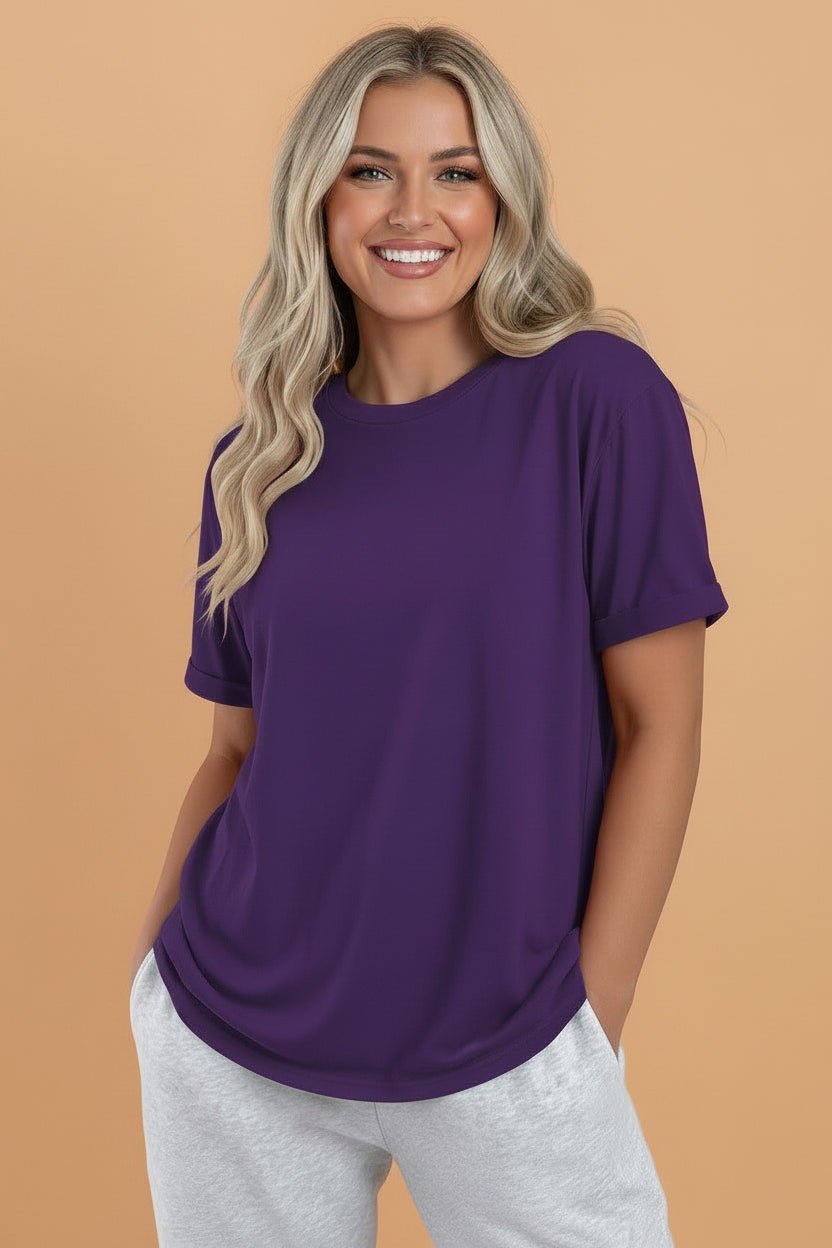 Solid Short Sleeve Crew Neck Tee - Rooted & Reckless Co.