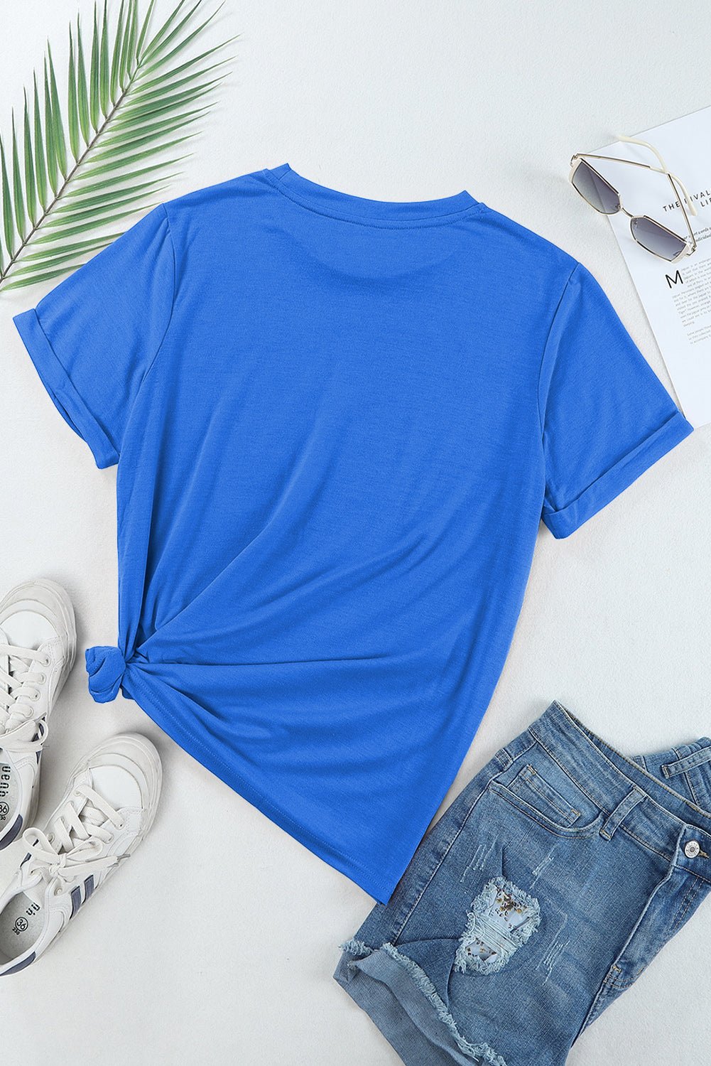 Solid Short Sleeve Crew Neck Tee - Rooted & Reckless Co.