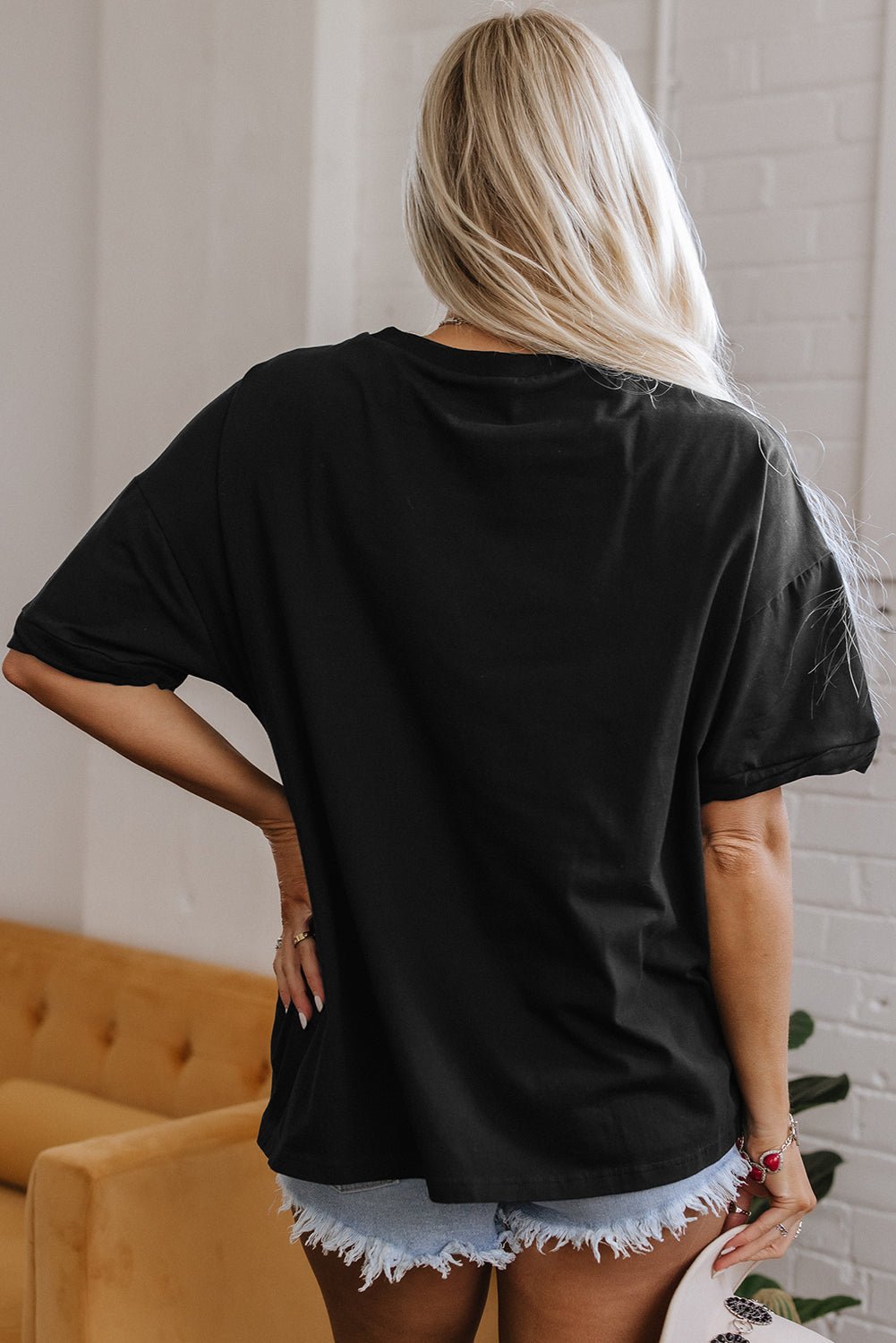 Solid Short Sleeve Hi Low Hem T-Shirt - Rooted & Reckless Co.
