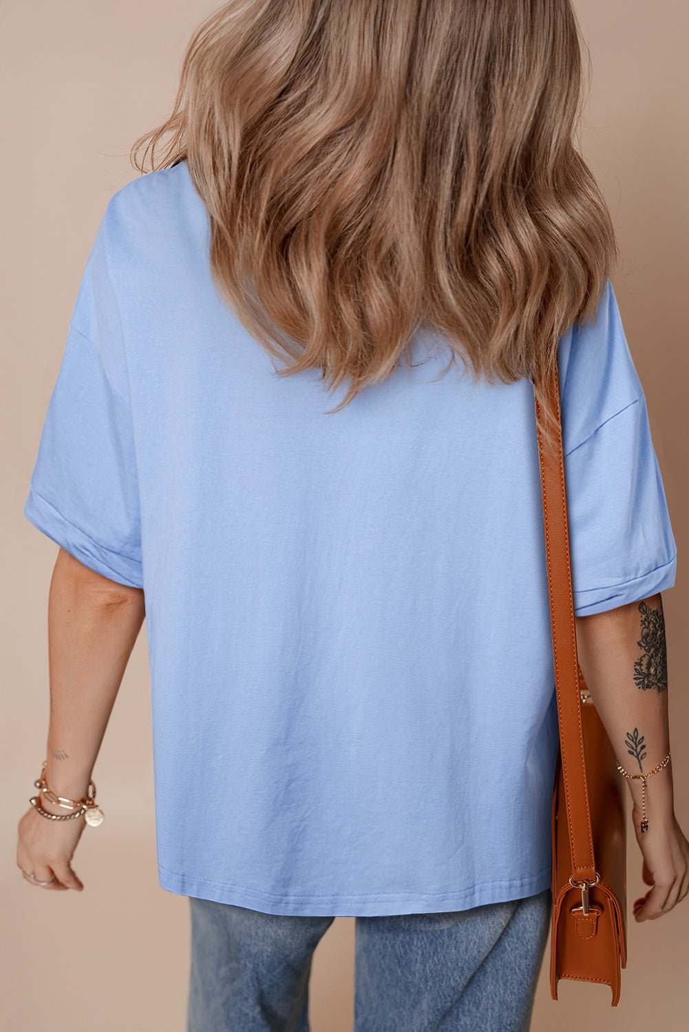 Solid Short Sleeve Hi Low Hem T-Shirt - Rooted & Reckless Co.