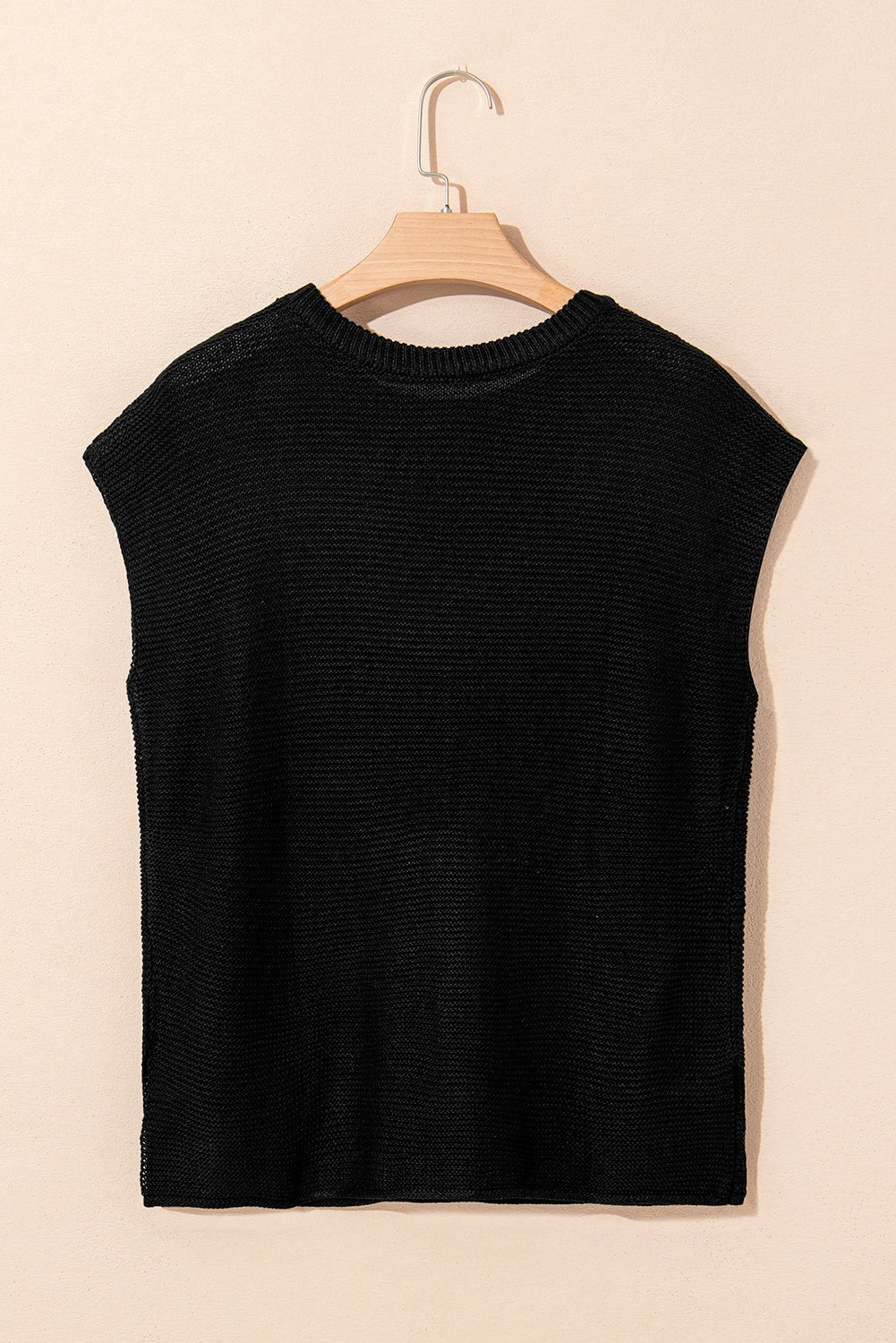 Solid Short Sleeve Side Slit Sweater Tee - Rooted & Reckless Co.