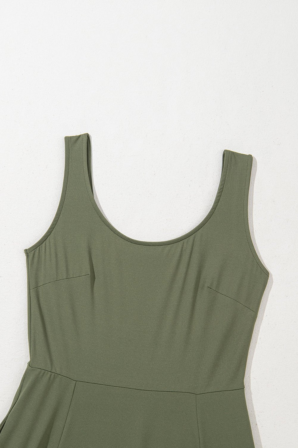 Solid Sleeveless Flared Side Slit Midi Dress - Rooted & Reckless Co.