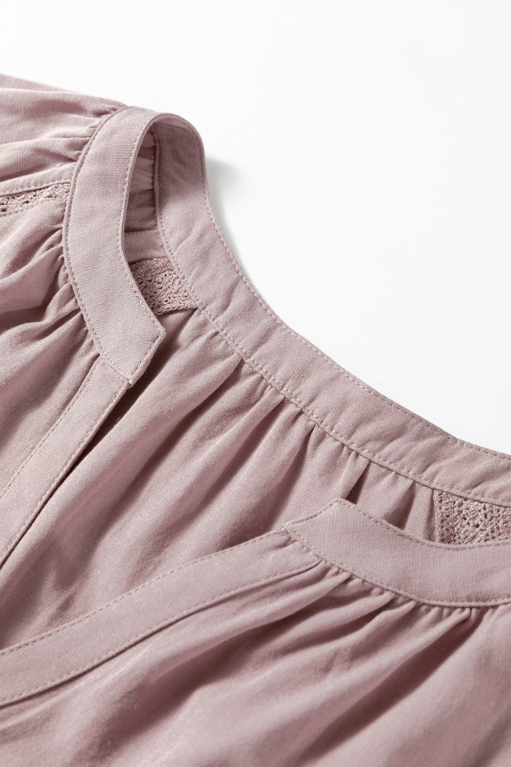 Solid Split V-Neck Ruffle Sleeve Peplum Blouse - Rooted & Reckless Co.