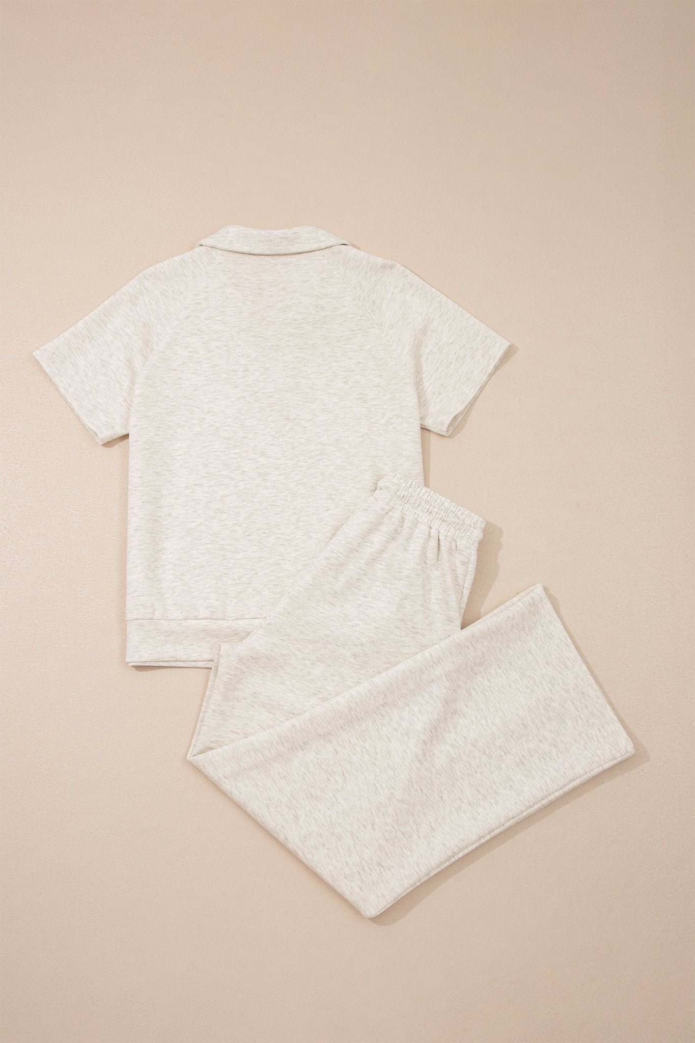 Solid Sporty Polo Tee & Drawstring Pants Set - Rooted & Reckless Co.