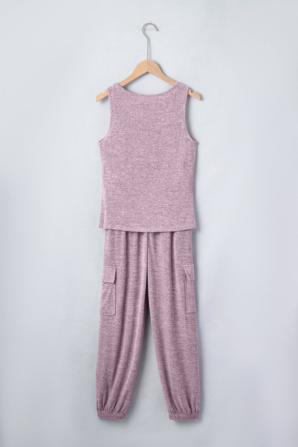 Solid Tank Top & Drawstring Jogger Pants Set - Rooted & Reckless Co.