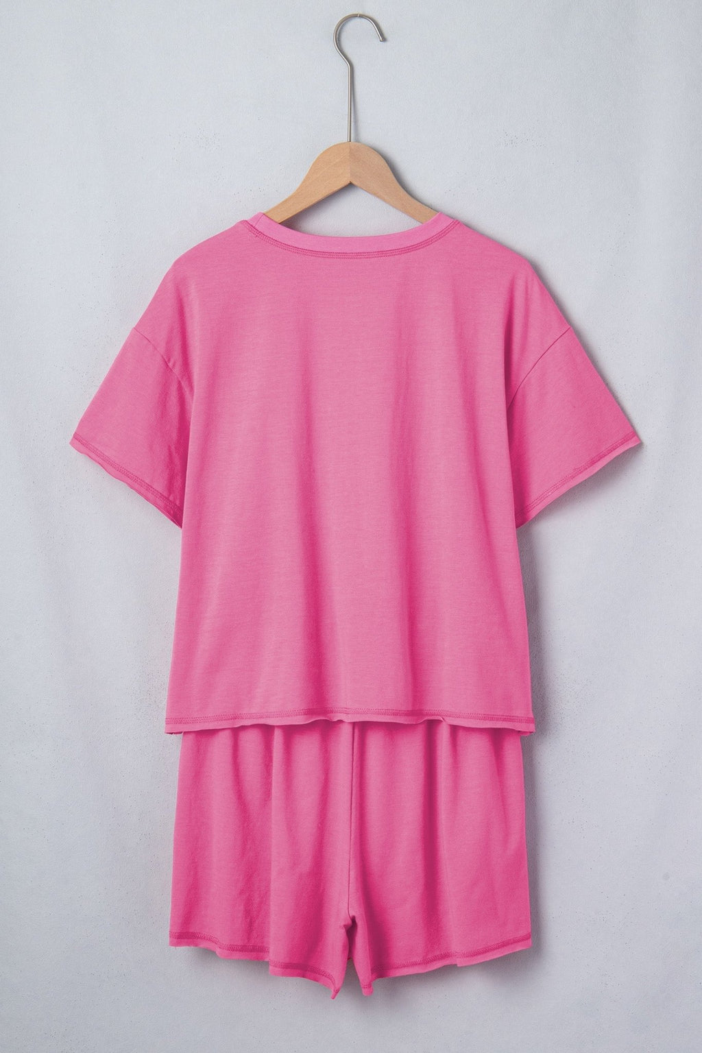 Solid Tee & Stipe Waistband Short Set - Rooted & Reckless Co.