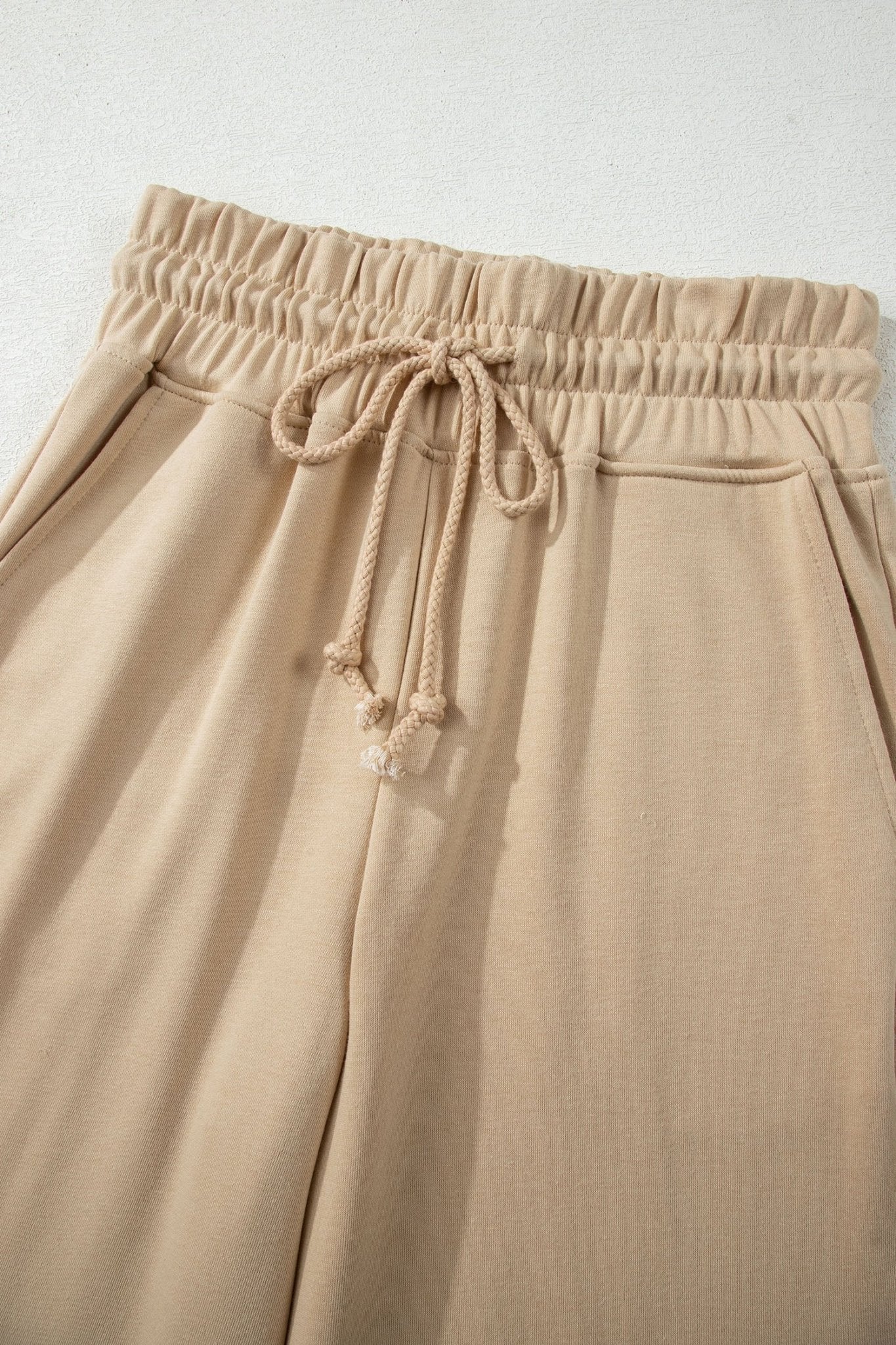 Solid Tee & Wide Leg Raw Hem Pants Set - Rooted & Reckless Co.
