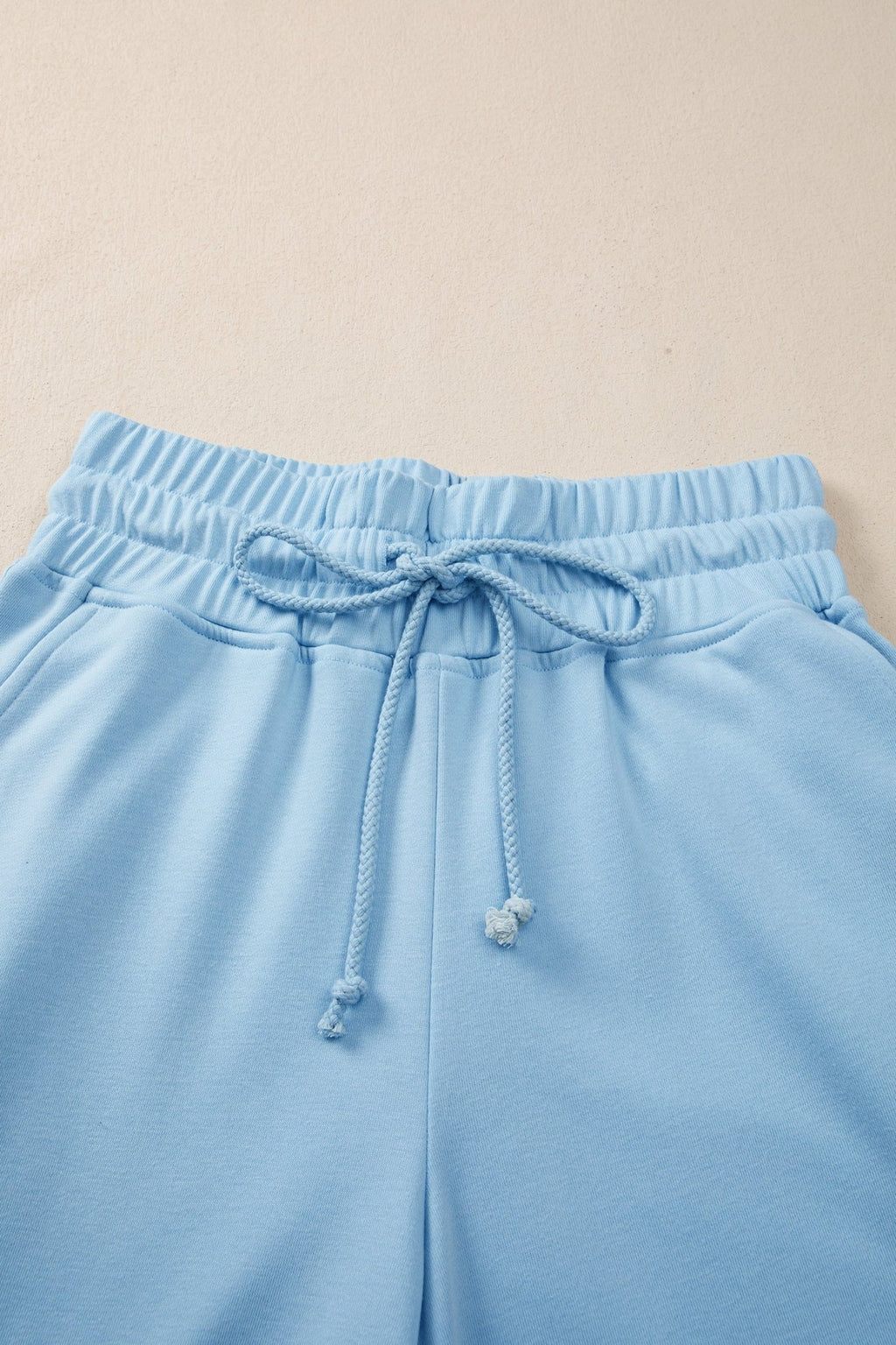 Solid Tee & Wide Leg Raw Hem Pants Set - Rooted & Reckless Co.