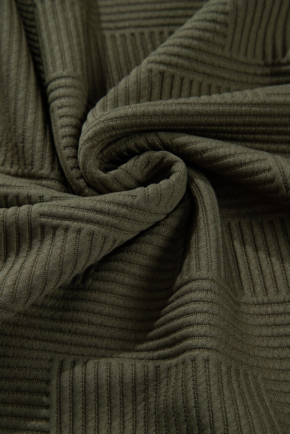 Solid Textured Drop Shoulder Sweatshirt w/ Pockets - Rooted & Reckless Co.