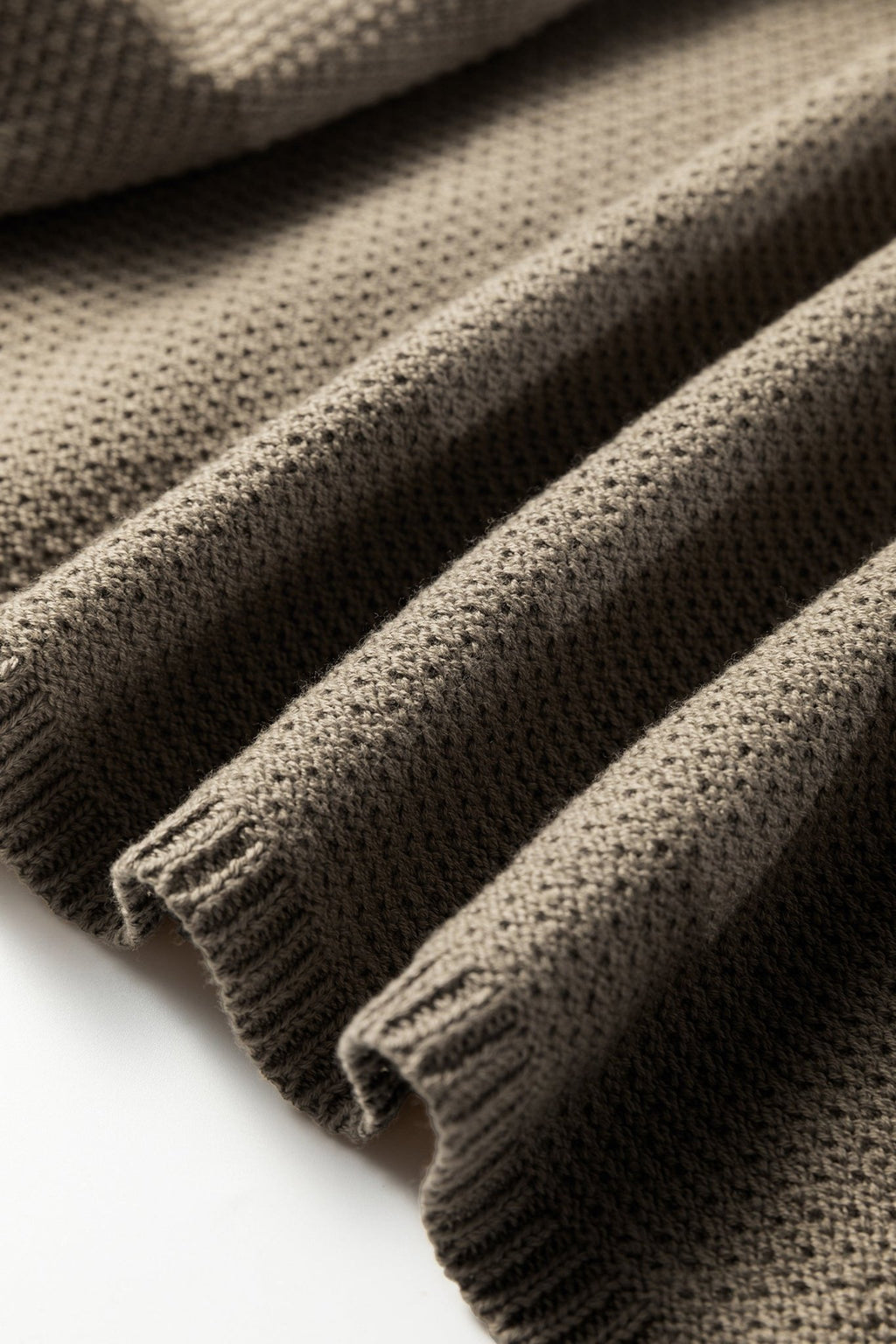 Solid Textured Knit Open-Front Sweater Cardigan - Rooted & Reckless Co.