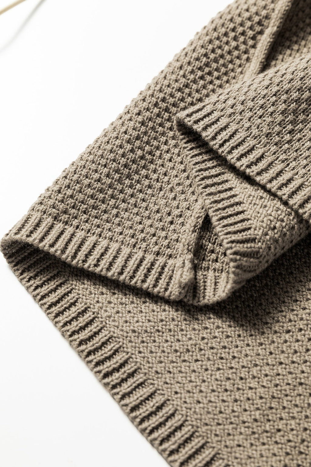 Solid Textured Knit Open-Front Sweater Cardigan - Rooted & Reckless Co.