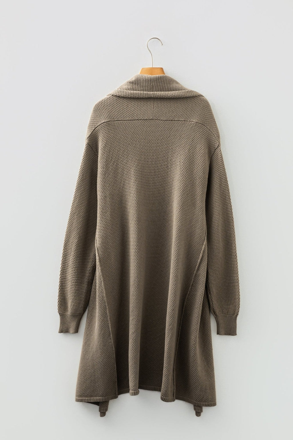 Solid Textured Knit Open-Front Sweater Cardigan - Rooted & Reckless Co.