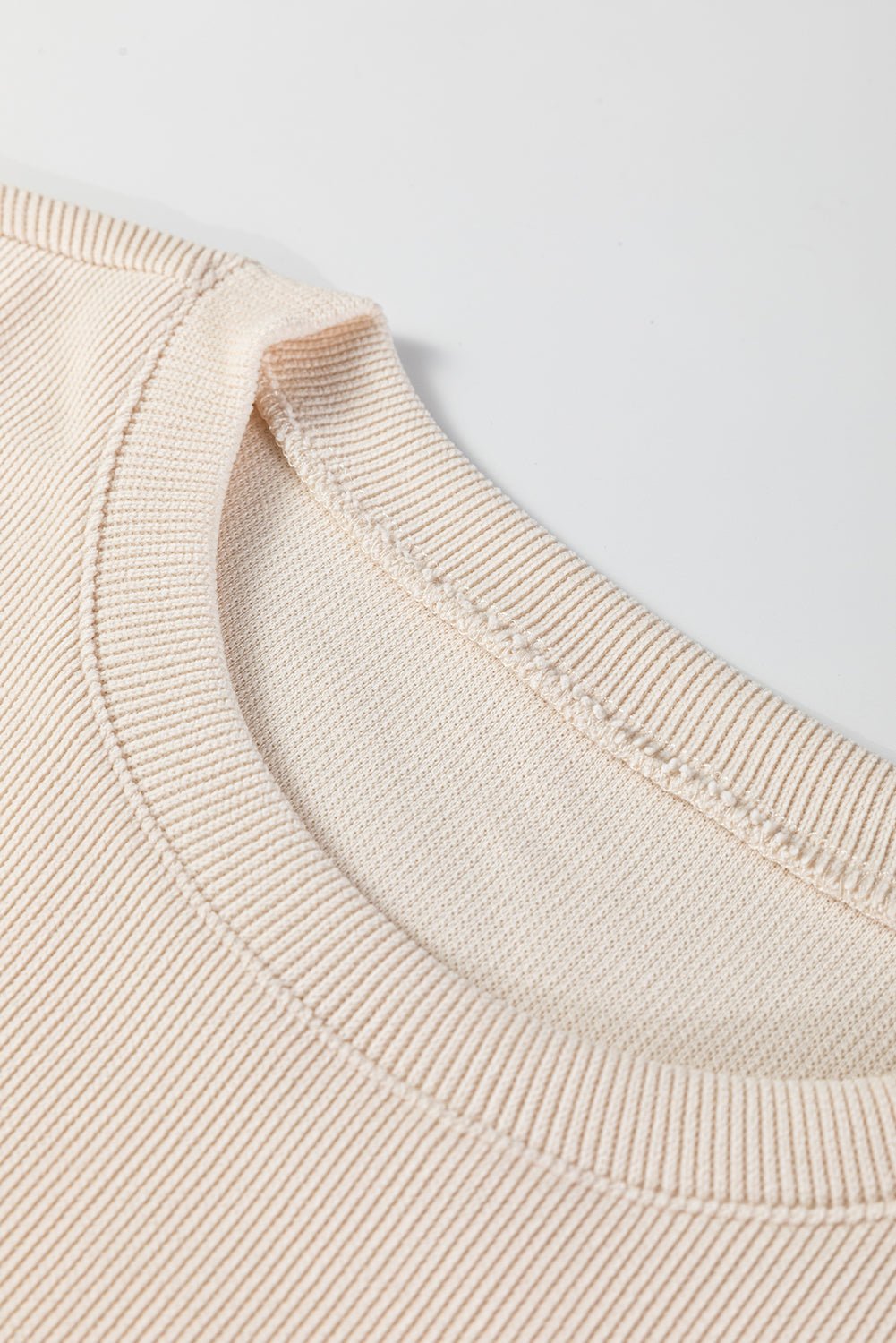 Solid Textured Knit Pullover and Shorts Set - Rooted & Reckless Co.