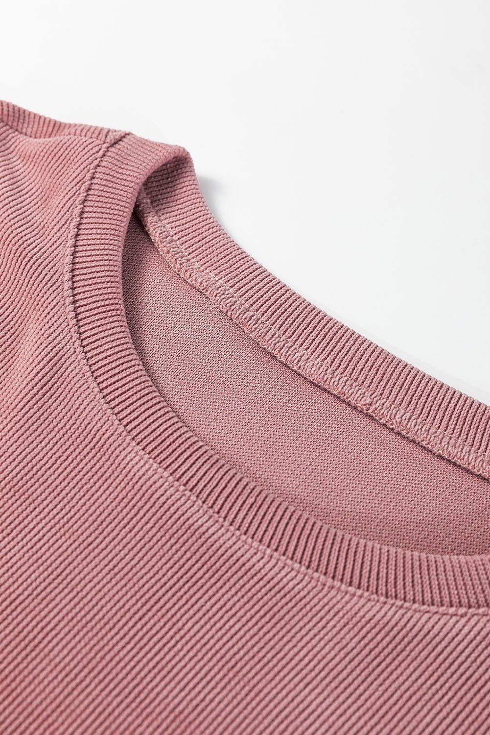 Solid Textured Knit Pullover and Shorts Set - Rooted & Reckless Co.