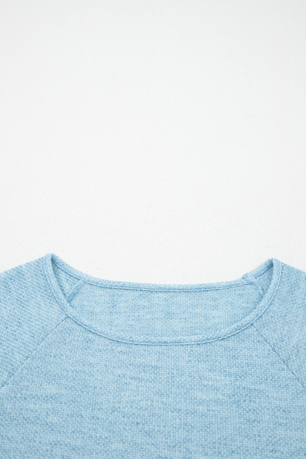 Solid Textured Knit Raglan Long Sleeve Top - Rooted & Reckless Co.